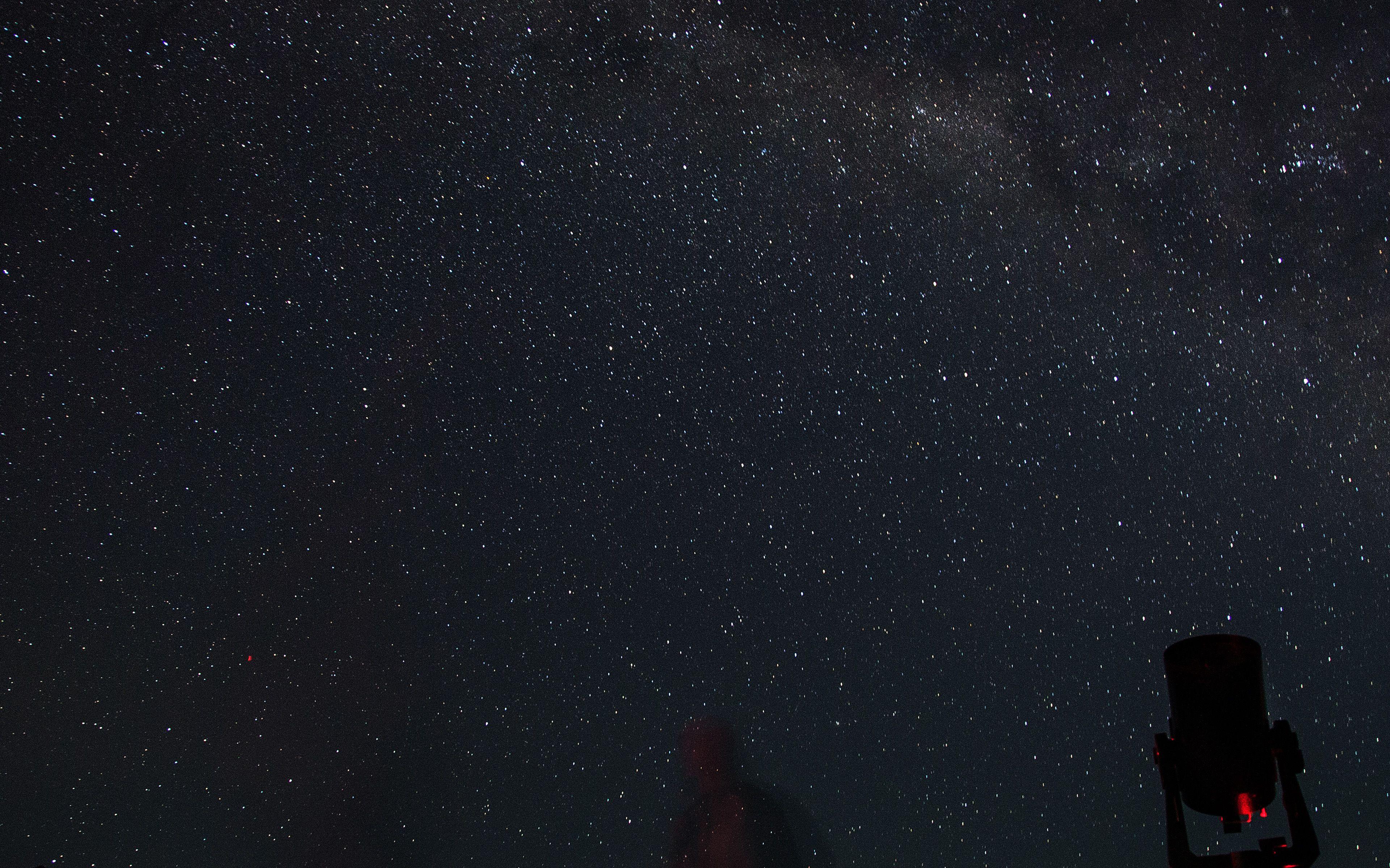 3840x2400 Starry Night Sky Space Night Dark Wallpaper