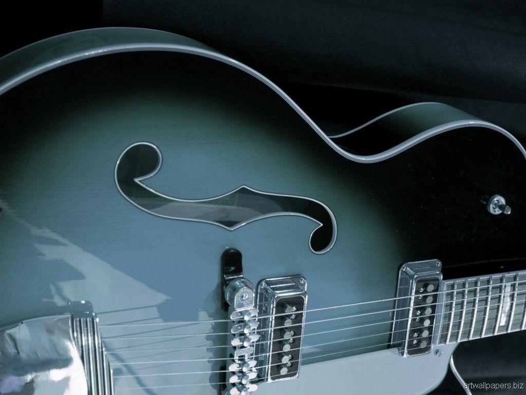 1024x768 vintage guitar in cool blue. Cool electric guitars, Guitar