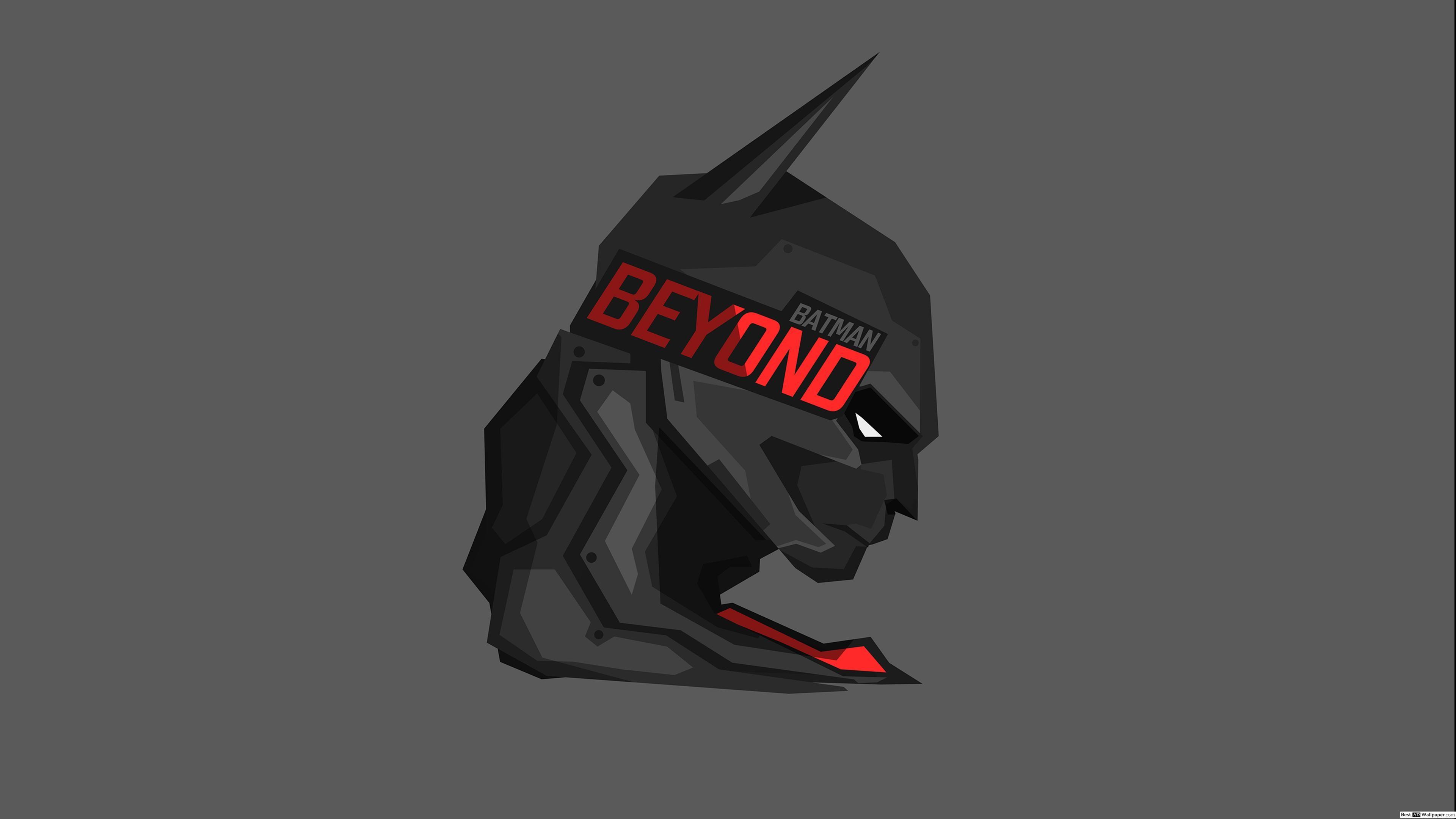 3840x2160 DC Comics Batman Beyond in gray wallpaper minimalist HD wallpaper
