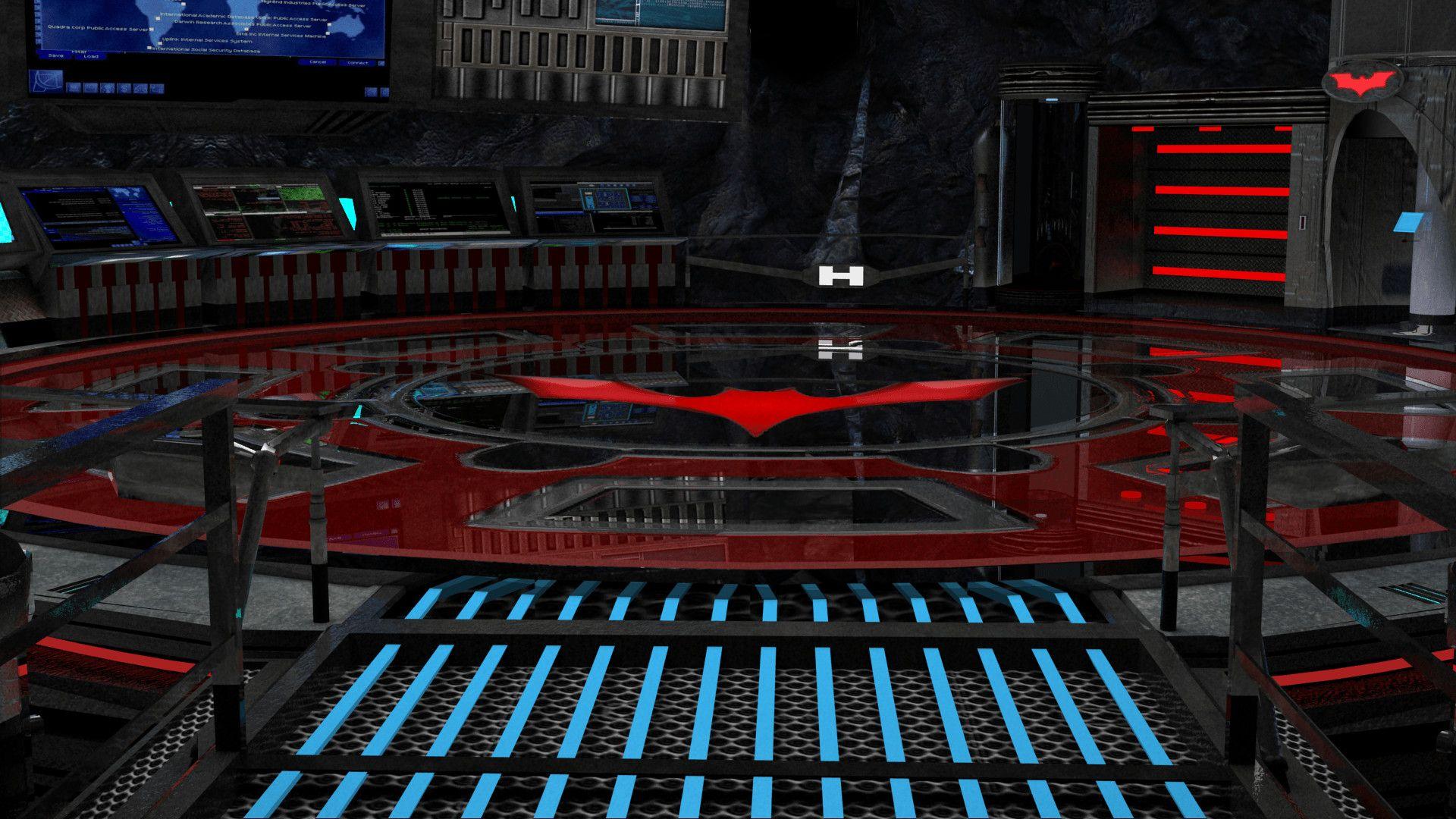 1920x1080 Batcave Wallpaper