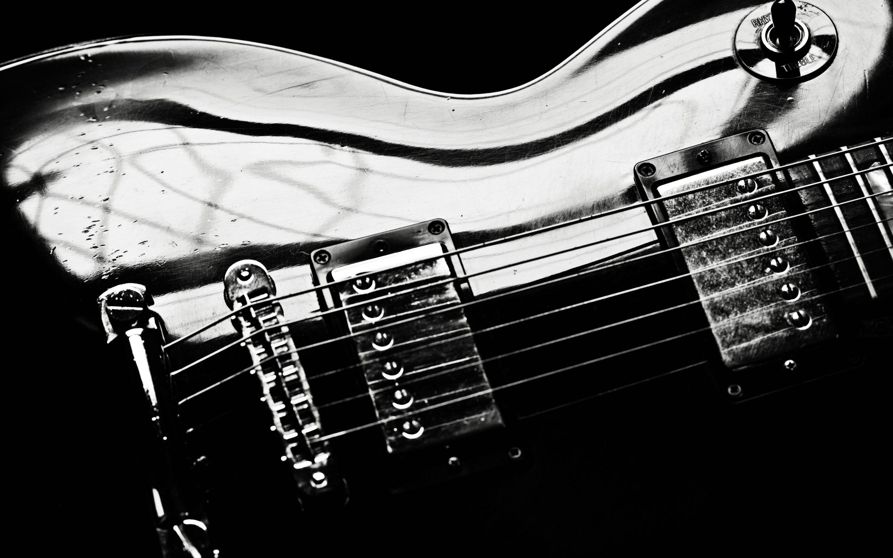 2880x1800 Gibson guitar strings electric reflection wallpaperx1800