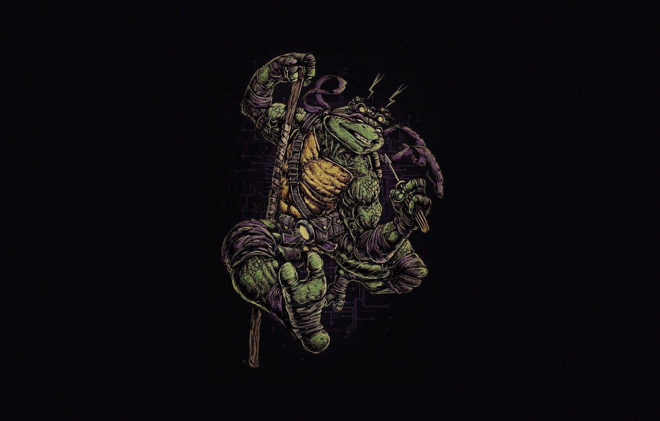 1332x850 Wallpaper Minimalism, Style, Background, Teenage mutant ninja