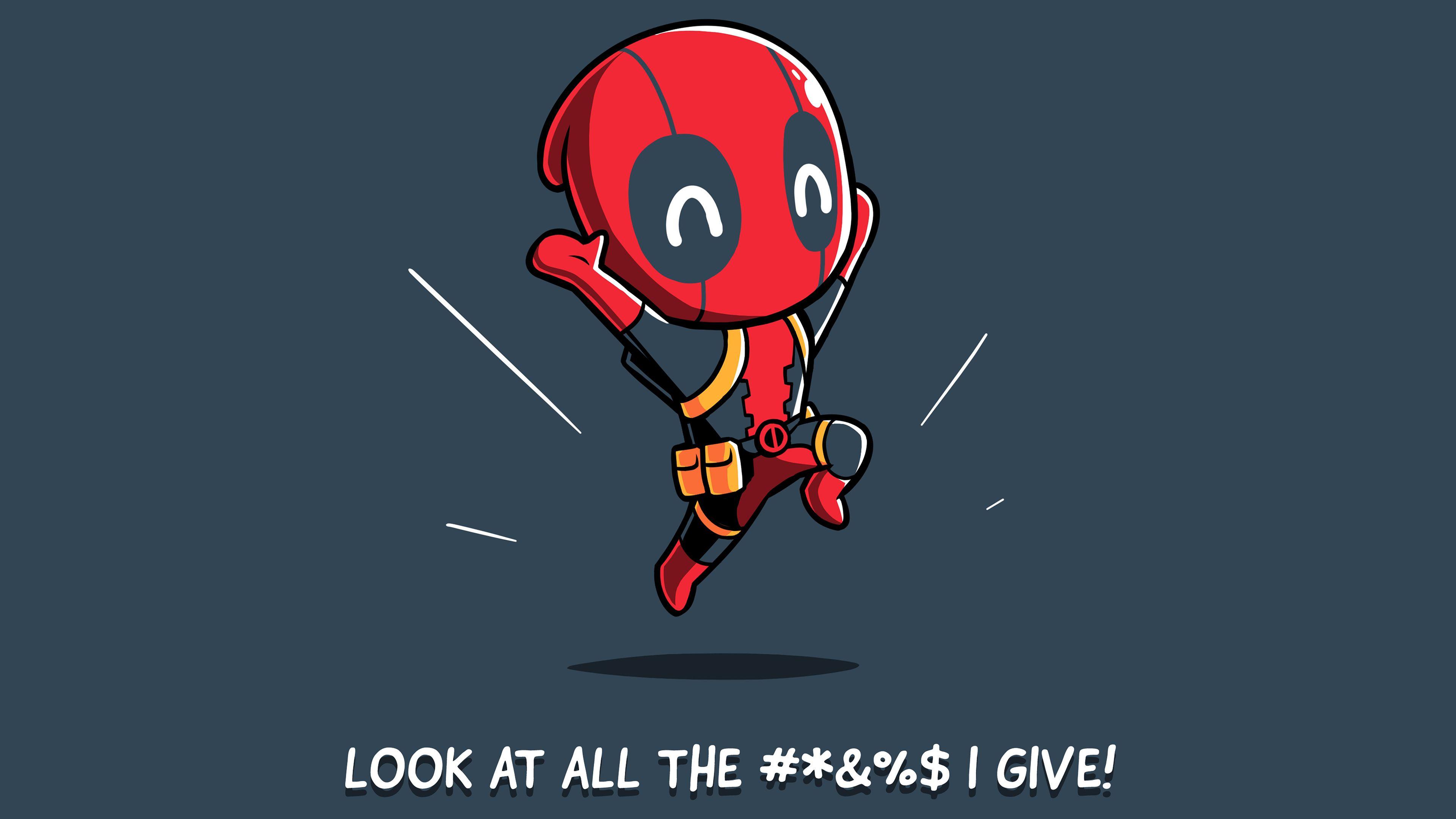 3840x2160 New For Cute Deadpool Phone Wallpaper