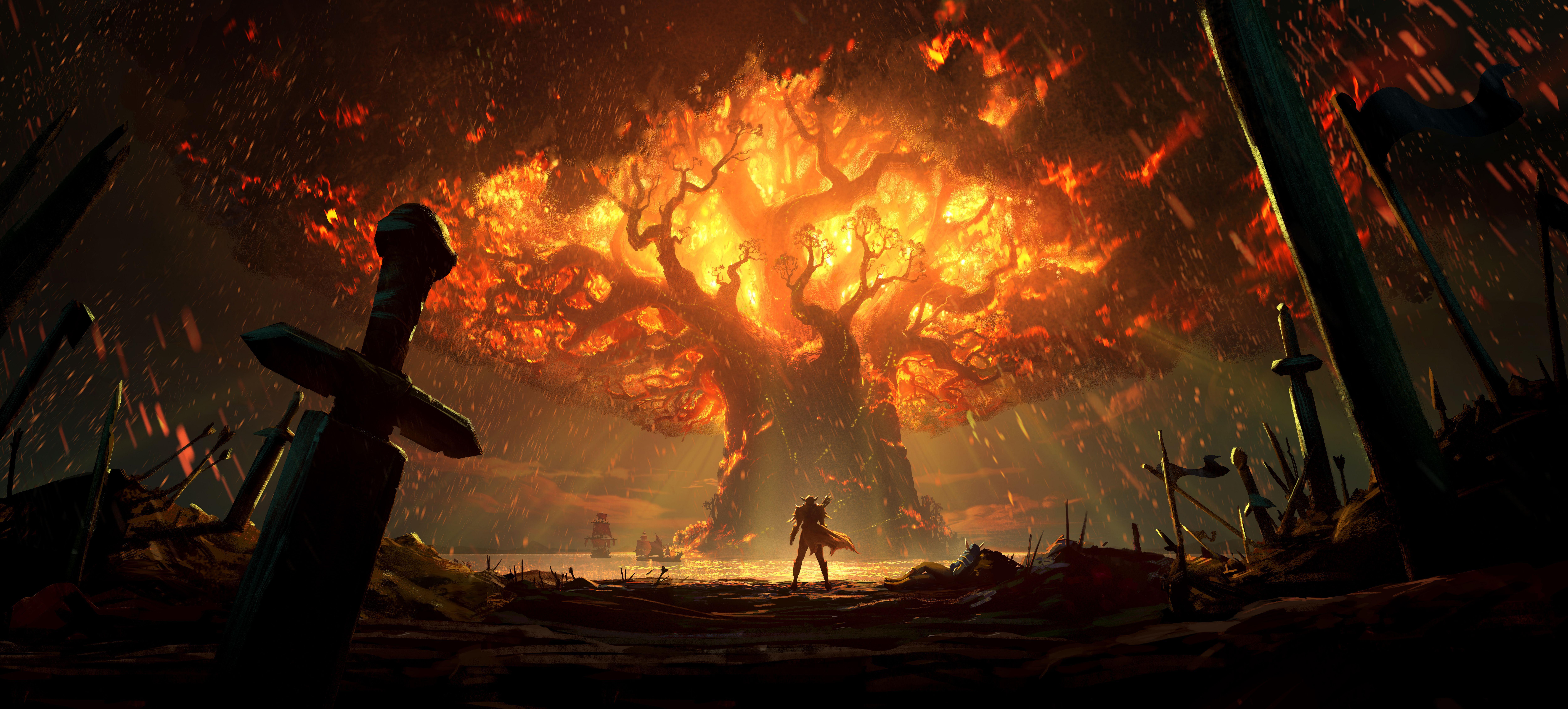 10000x4526 World of Warcraft: Battle for Azeroth HD Wallpaper