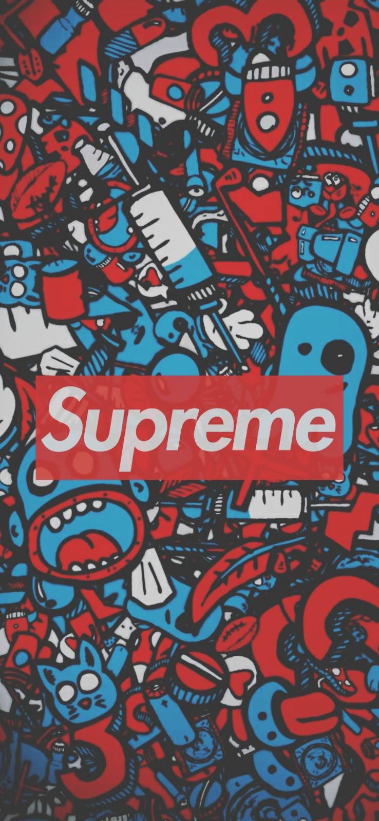 738x1600 Supreme Wallpaper For iPhone