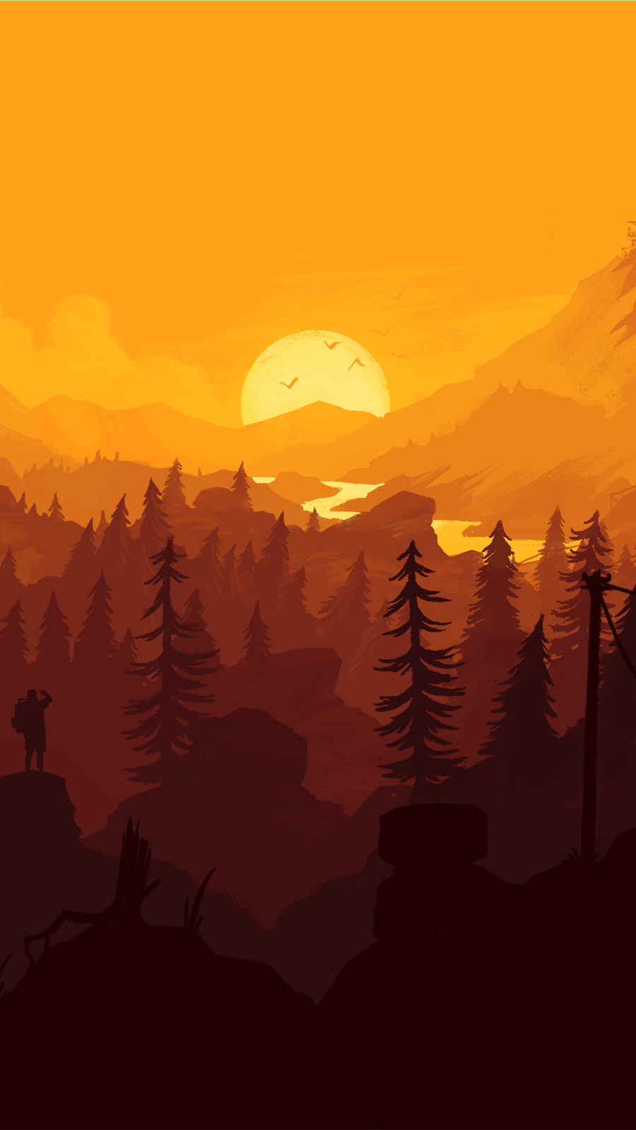 Firewatch 1125x2436 Resolution Wallpapers Iphone XS,Iphone 10,Iphone X