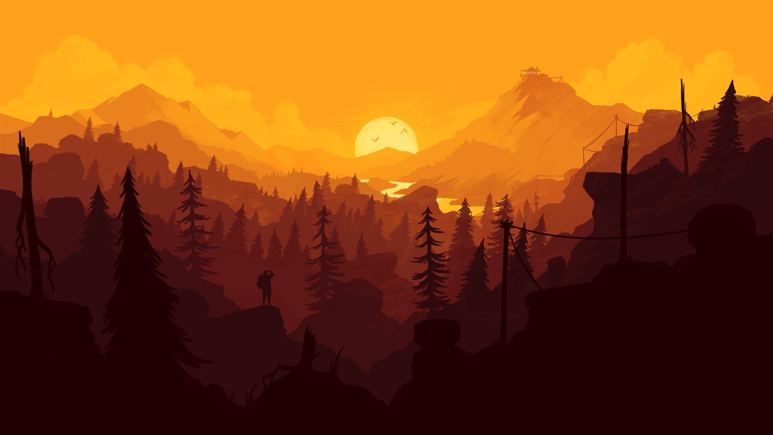 Firewatch 4k Wallpaper Green