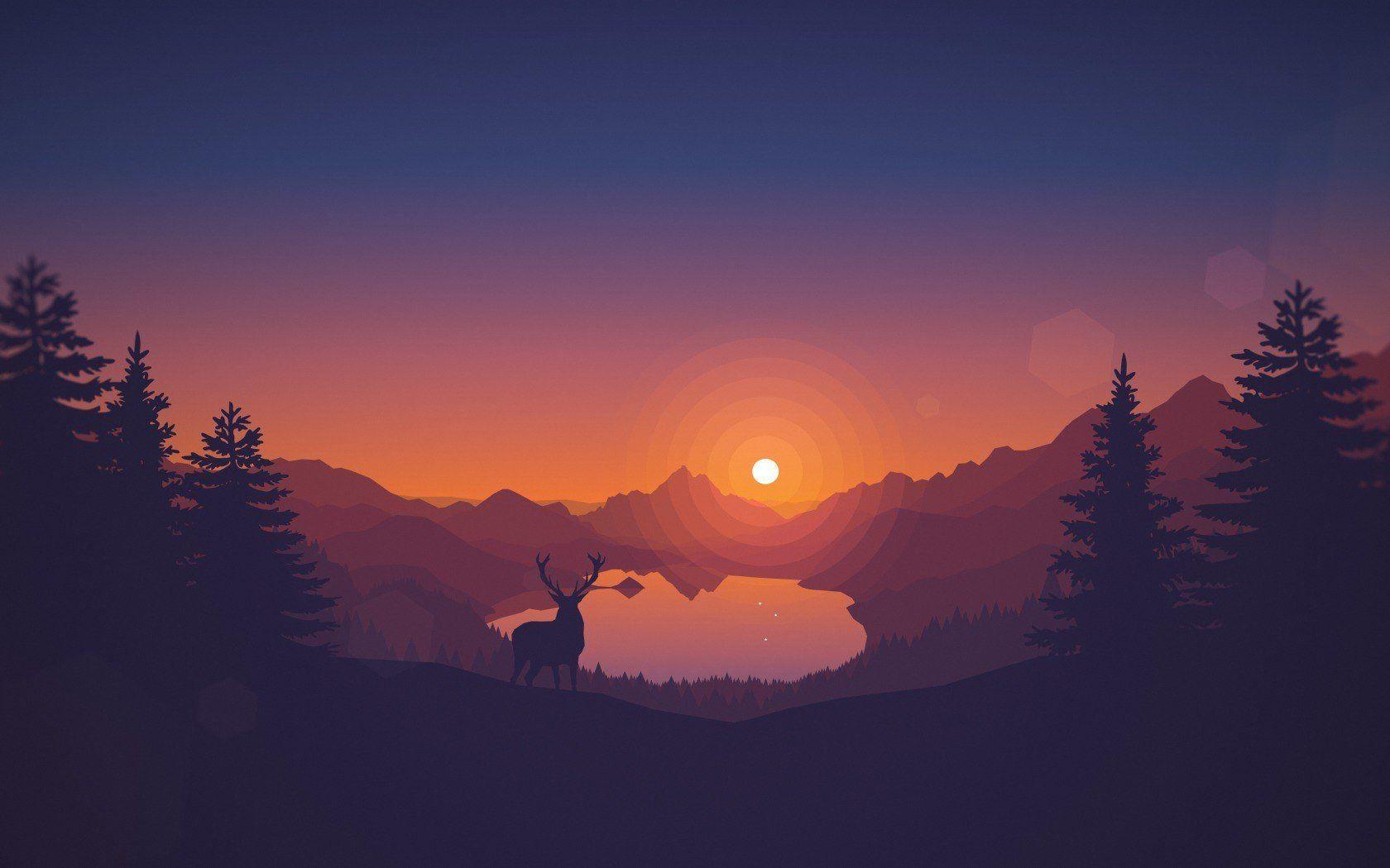 1680x1050 deer, Firewatch HD Wallpaper / Desktop and Mobile Image & Photo