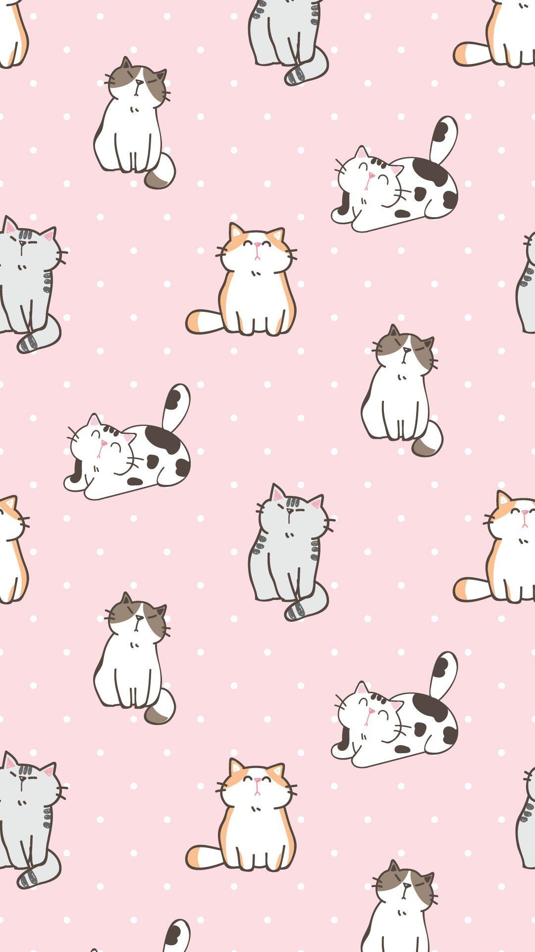 Cute Cat Pattern Wallpapers - Top Free Cute Cat Pattern Backgrounds