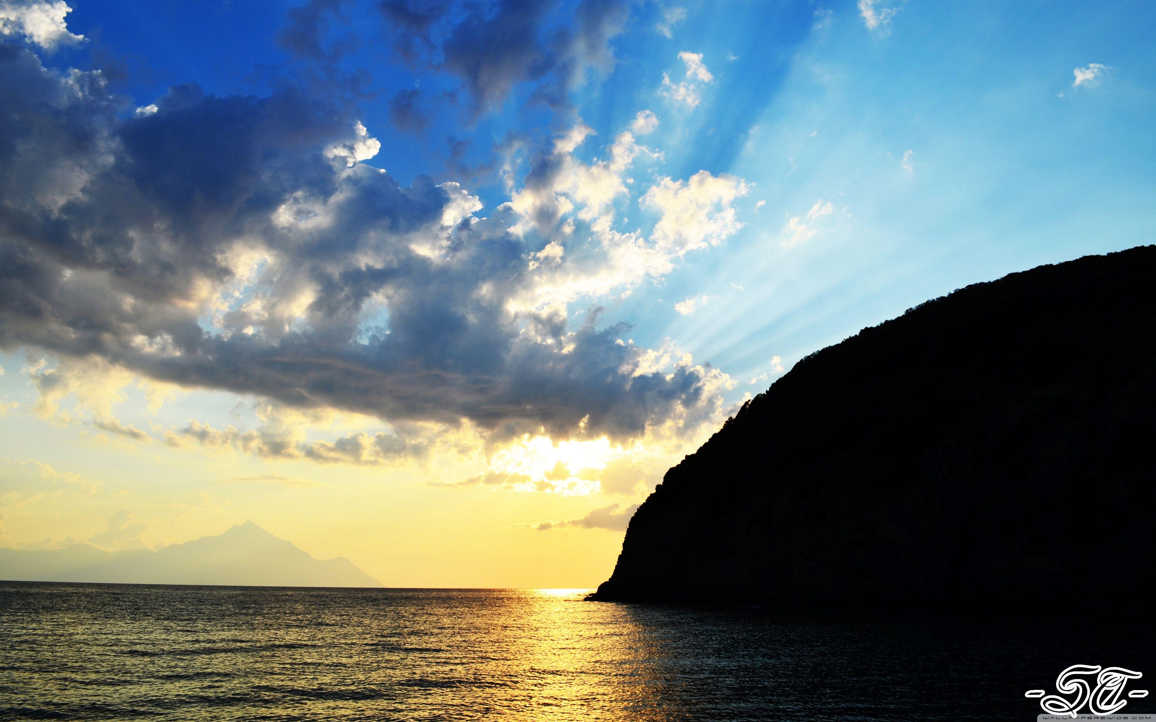 3840x2400 Goa Beach Bar Sarti Halkidiki Ultra HD Desktop Background