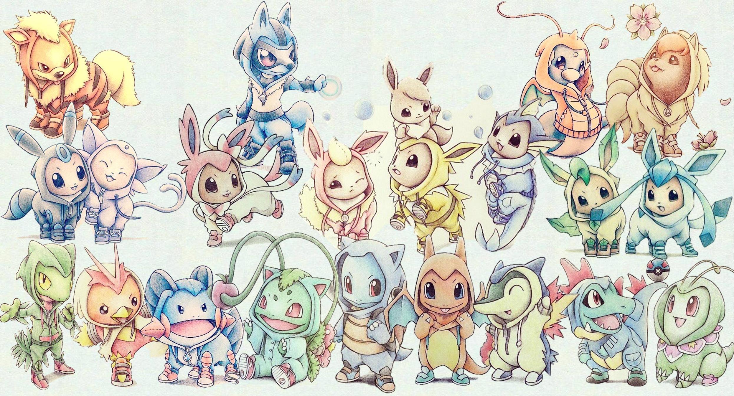 2491x1344 Free download Pokemon wallpaper I put together pokemon 2491x1344