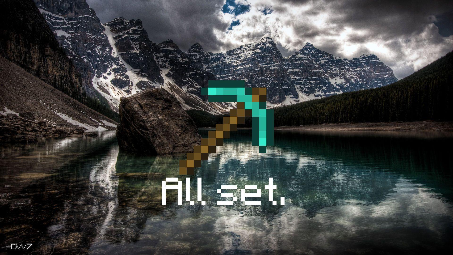 1920x1080 minecraft real mountains widescreen HD wallpaper. HD wallpaper