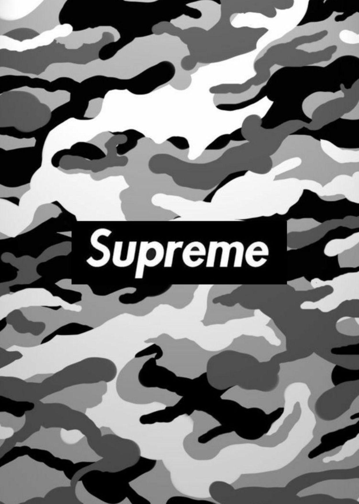 1242x1743 Bape X Supreme Wallpaper