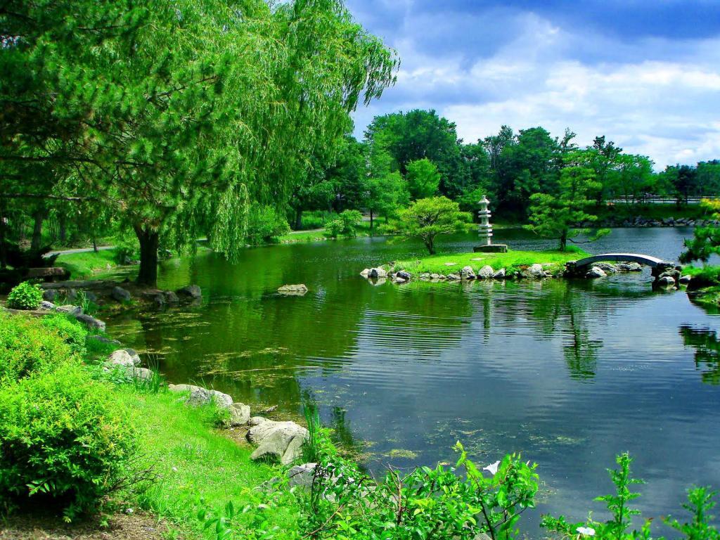 1024x768 4K Nature Wallpaper Spring Japan