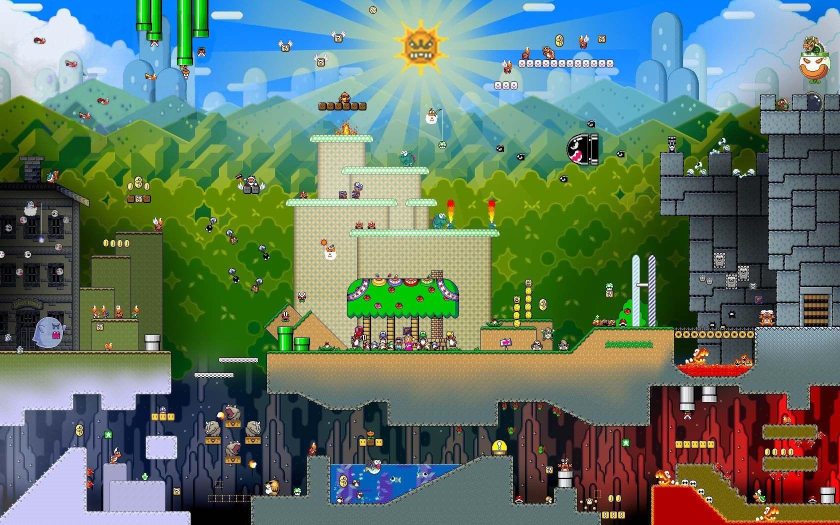 1680x1050 Epic Mario wallpaper is still my favorite - what's yours?