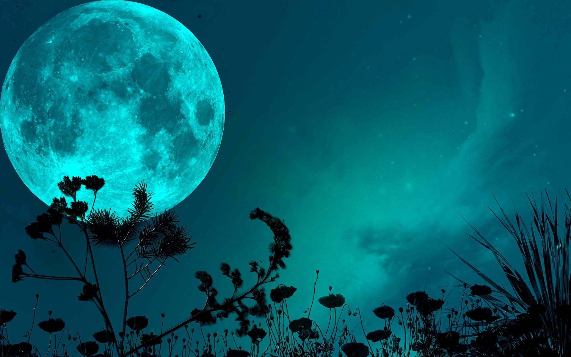 1920x1200 Blue Moon Wallpaper 4k Wallpaper & Background