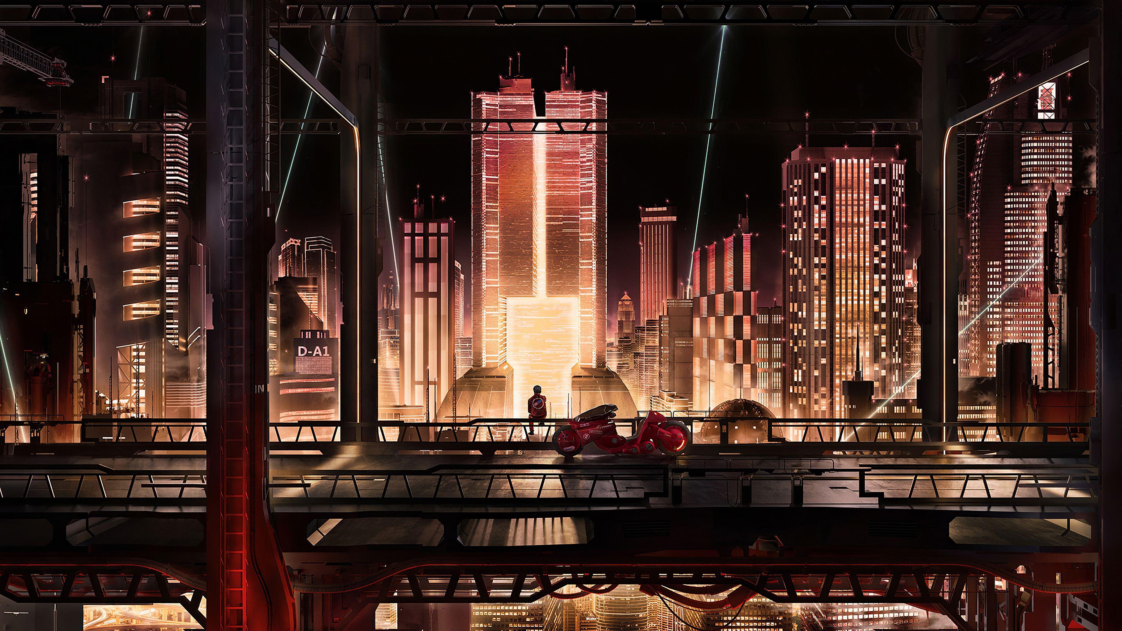 3840x2160 Anime City Scape 4k, HD Anime, 4k Wallpaper, Image, Background, Photo and Picture