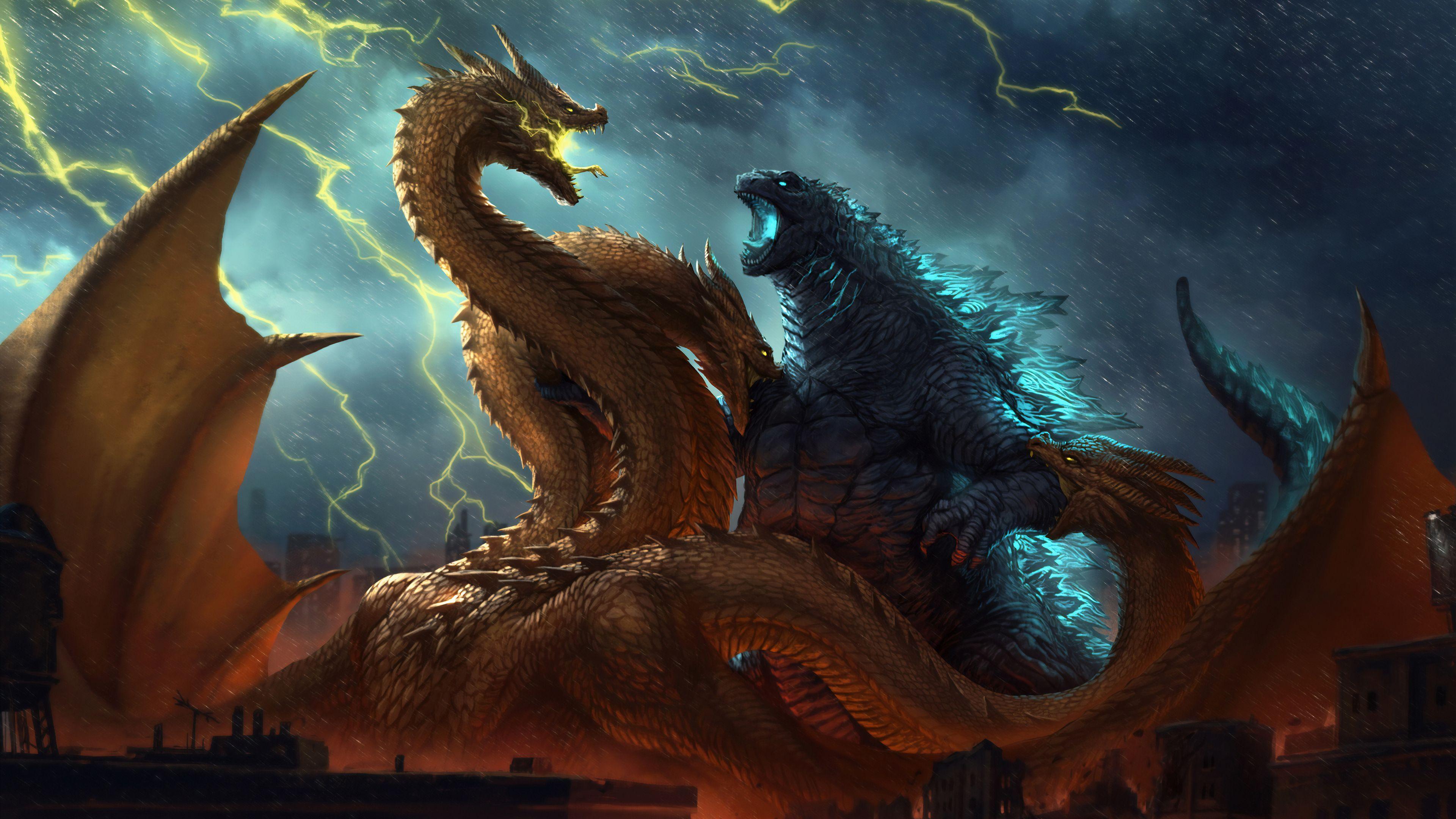 3840x2160 Godzilla King Of The Monsters Fanposter 4k 4k HD 4k