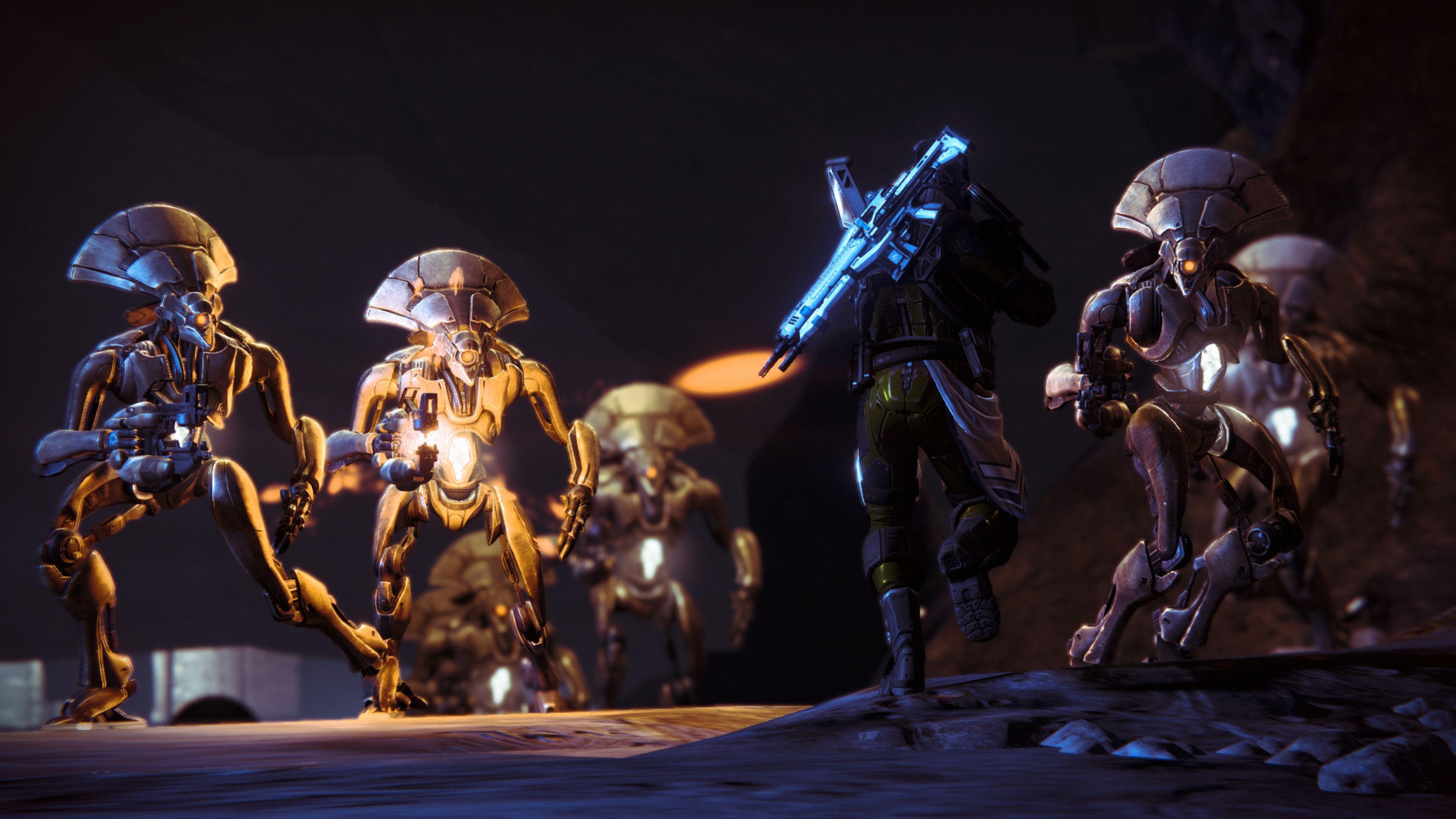 3840x2160 Free download Destiny Game Characters 3D Wallpaper Background 4K