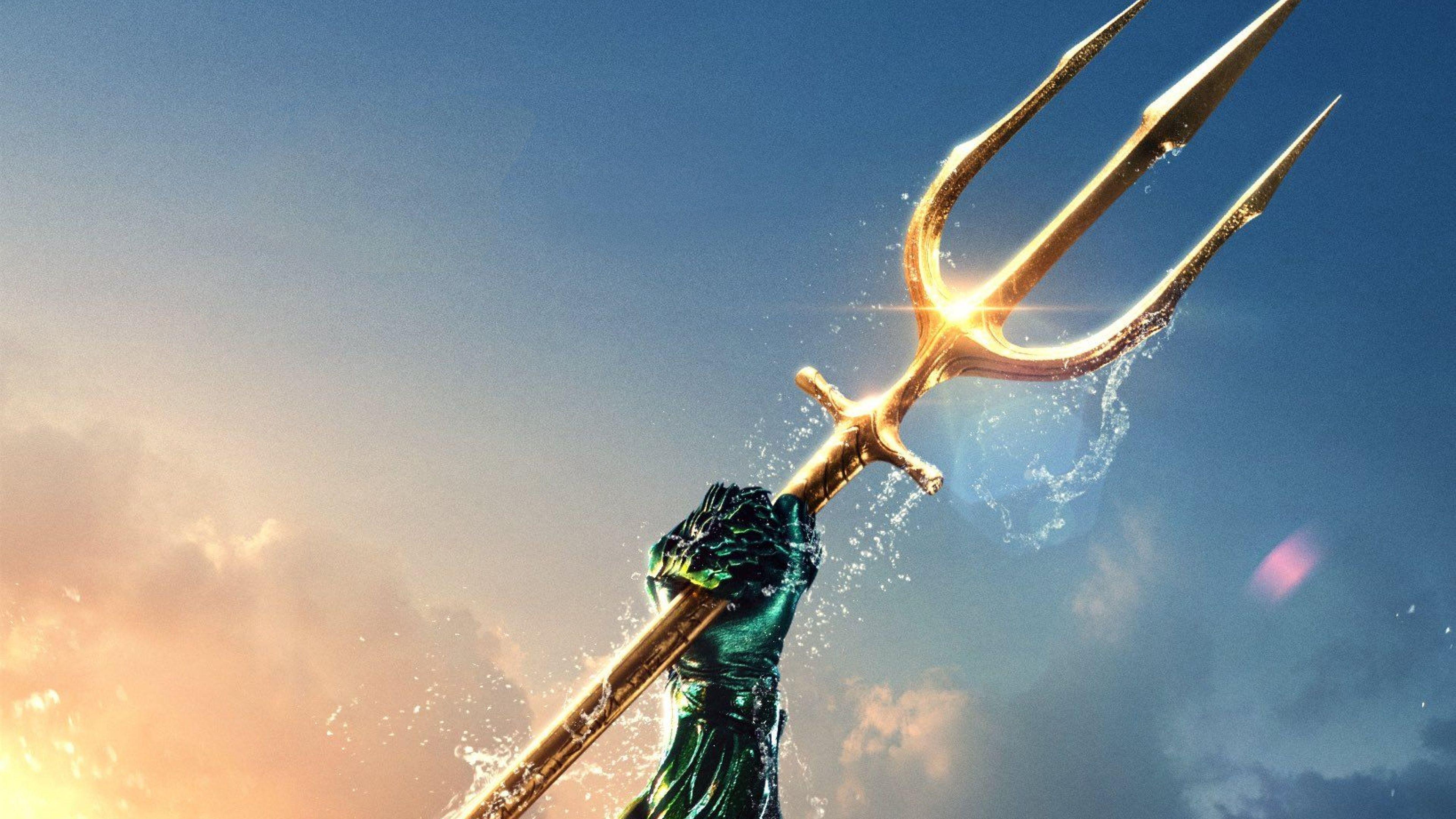 3840x2160 Download Aquaman Movie Brand New Poster 4K resolution 16:9 ratio