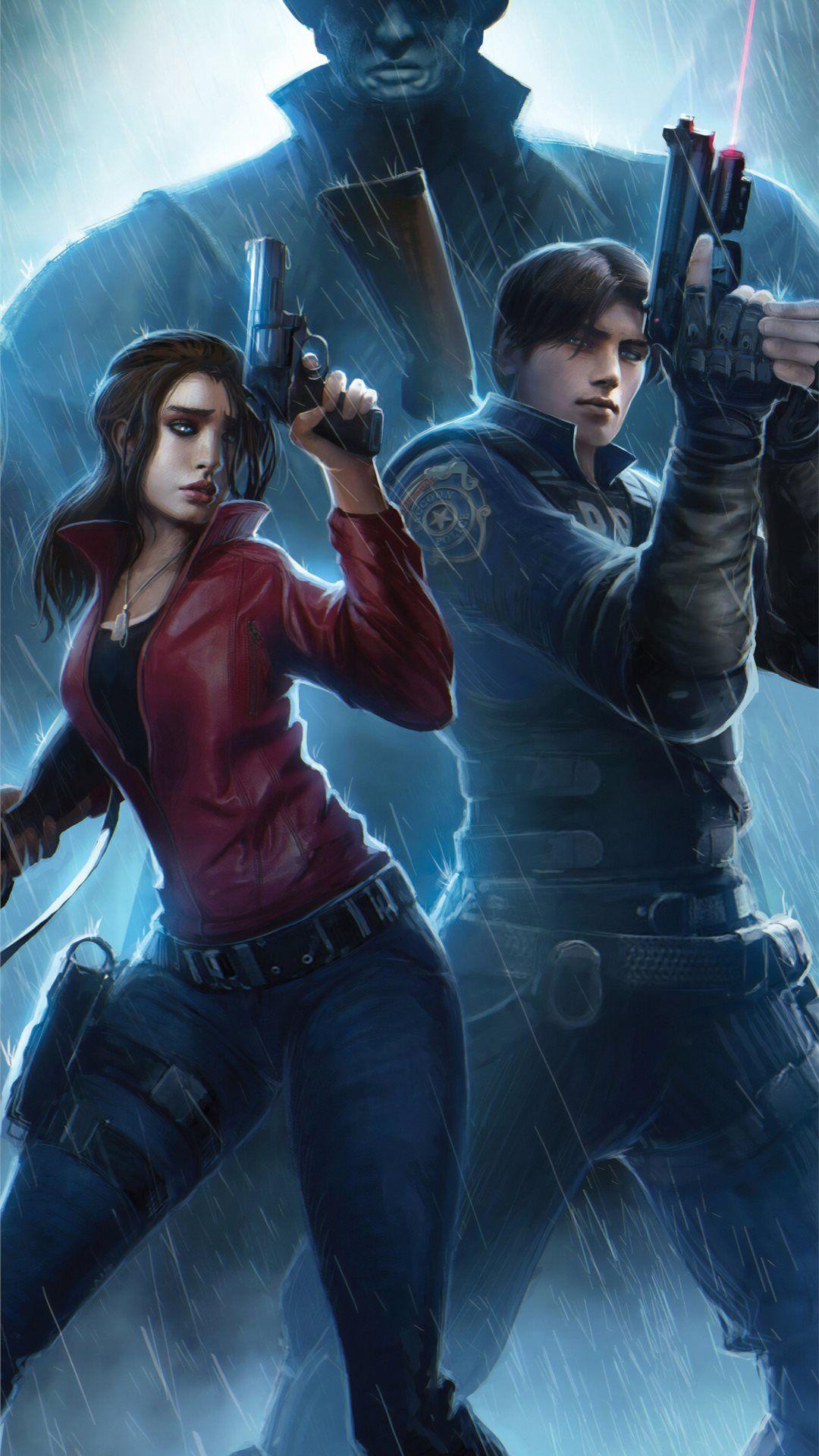 1080x1920 resident evil claire redfield chris redfield 4k ar. iPhone
