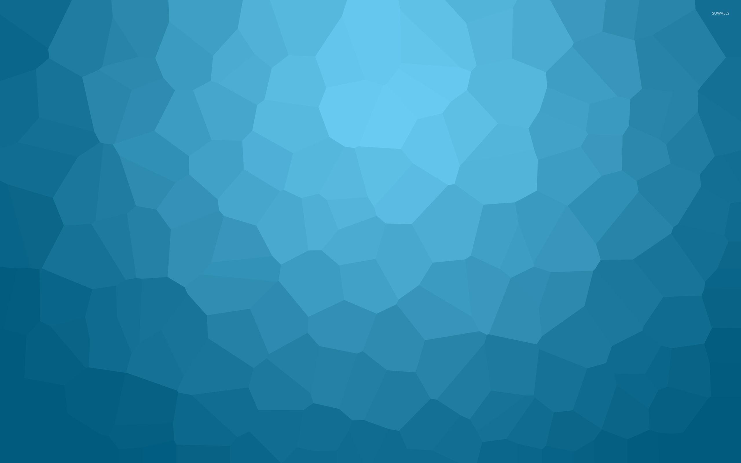 2560x1600 Blue Polygon Wallpaper, Picture