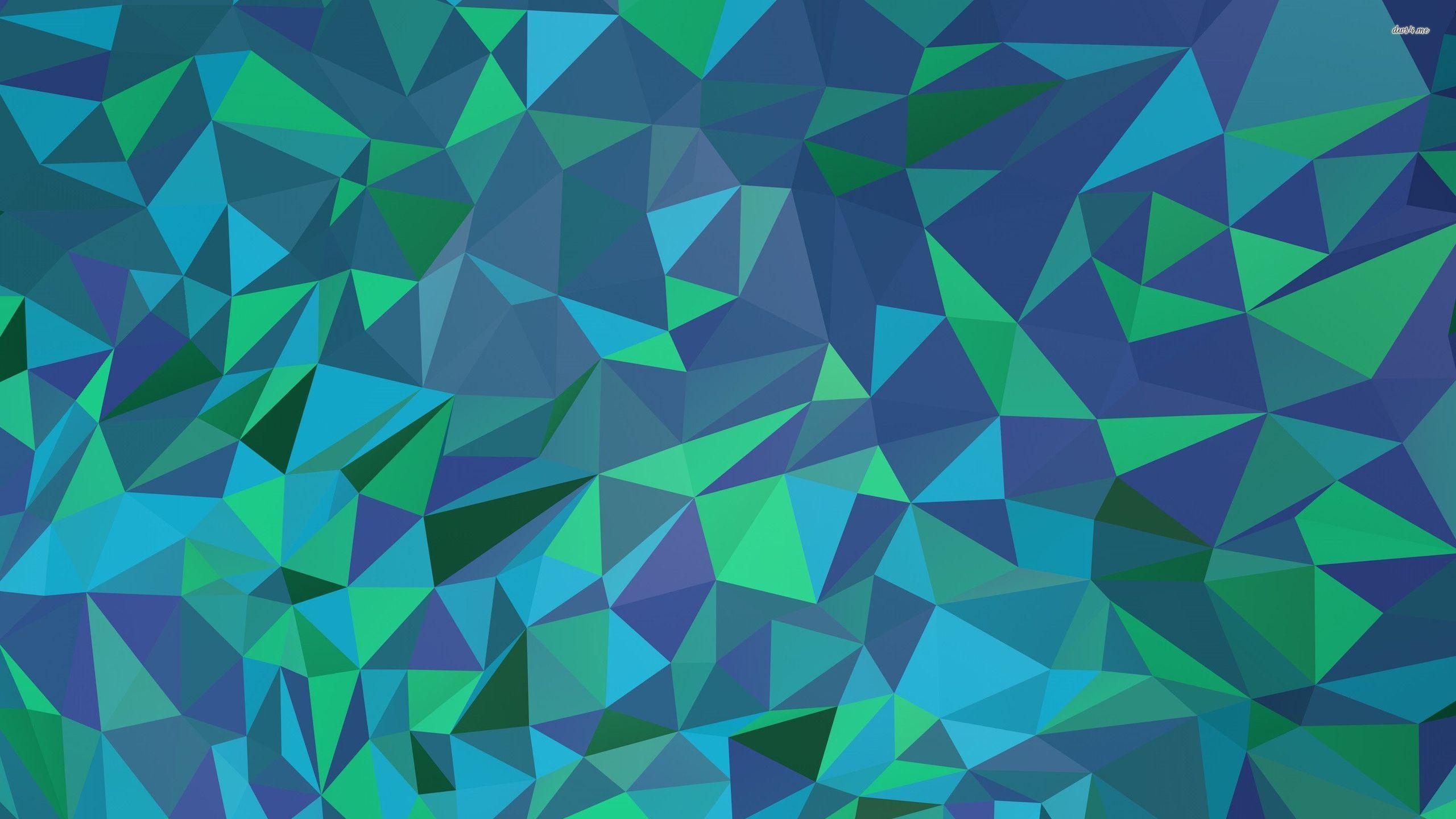2560x1440 Bluish Polygon Mesh Wallpaper Vector Wallpaper & Background Download