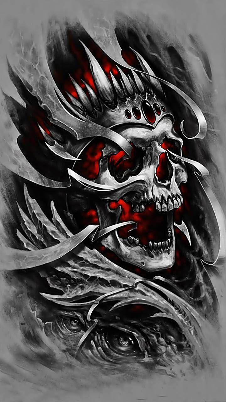 720x1280 Download skull 3D Wallpaper by susbulut now. Browse millions of popular anime Wallpaper and. Skull artwork, Skull wallpaper, Skull stencil