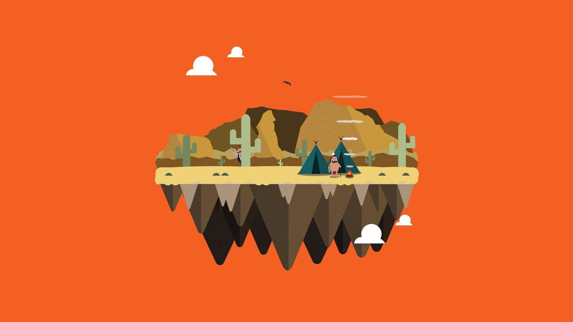 1920x1080 vectors, Adobe Illustrator, Native Americans, Cowboys, Cactus