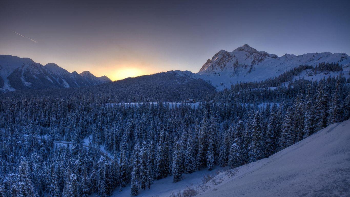 1366x768 Mountains Winter Snow 1366x768 Resolution HD 4k