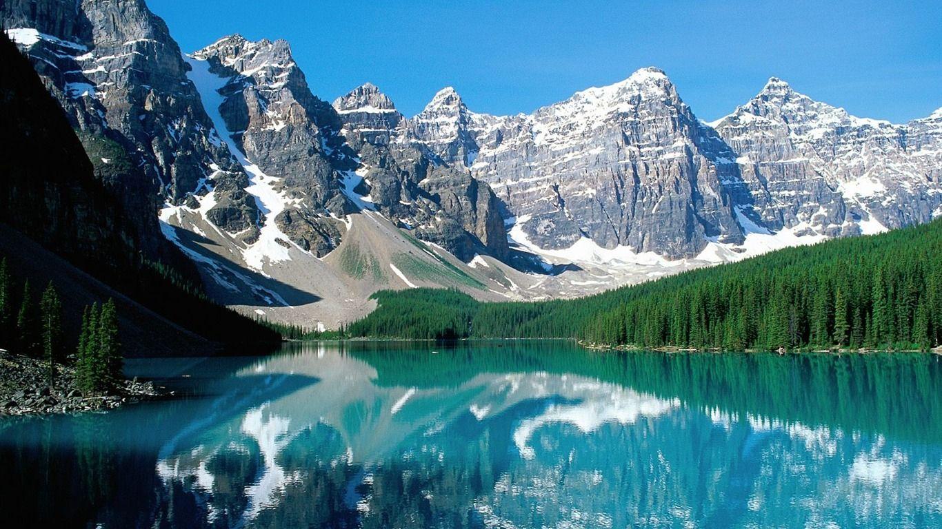 1366x768 Mountain Lake Windows 10 Wallpaper 1366x768 Wallpaper