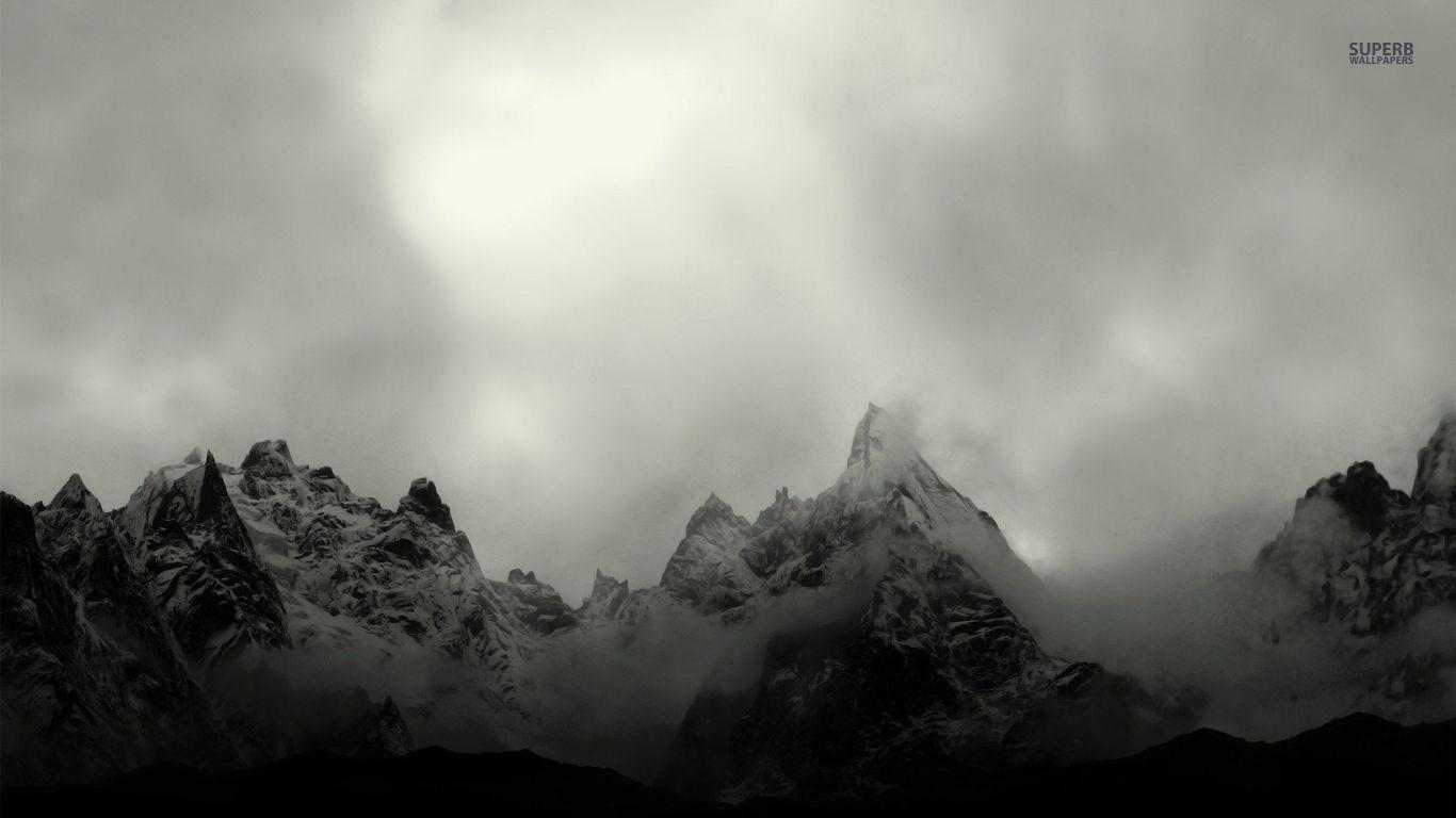 1366x768 Misty Wallpaper