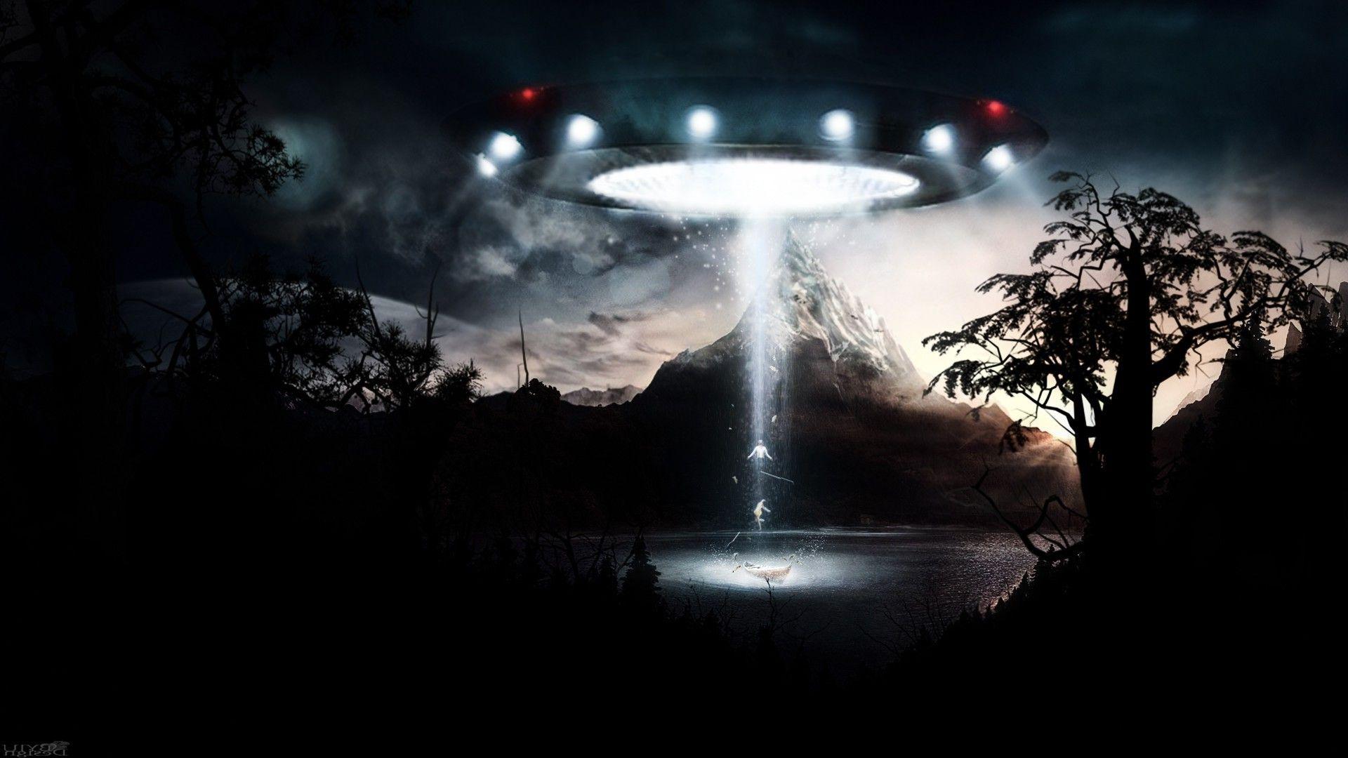 1920x1080 UFO 3D Animated Moving Background