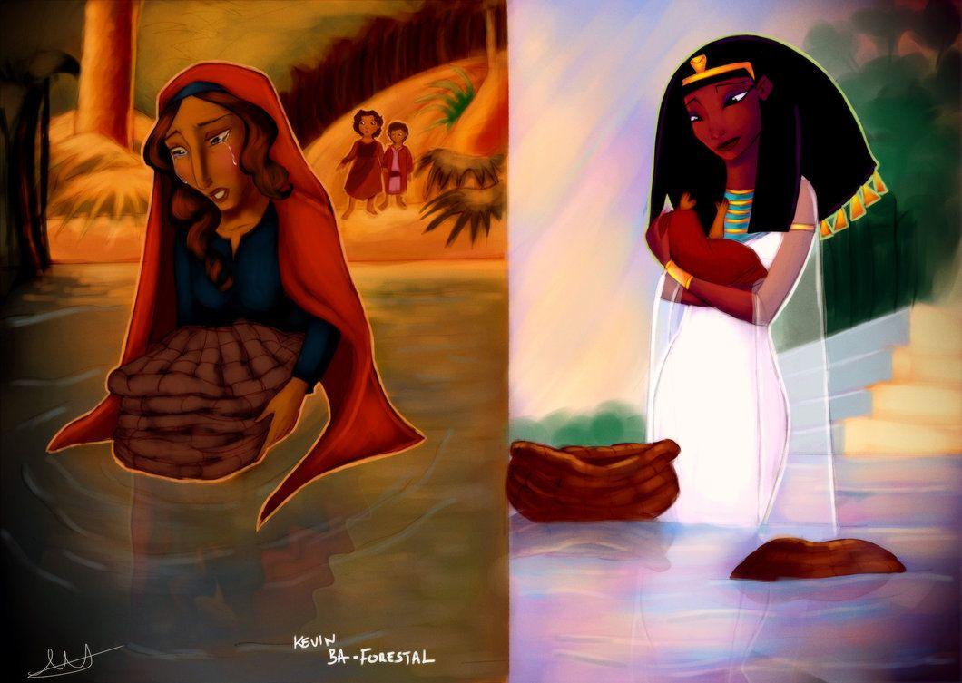 1060x753 Prince of Egypt The Basket on the river