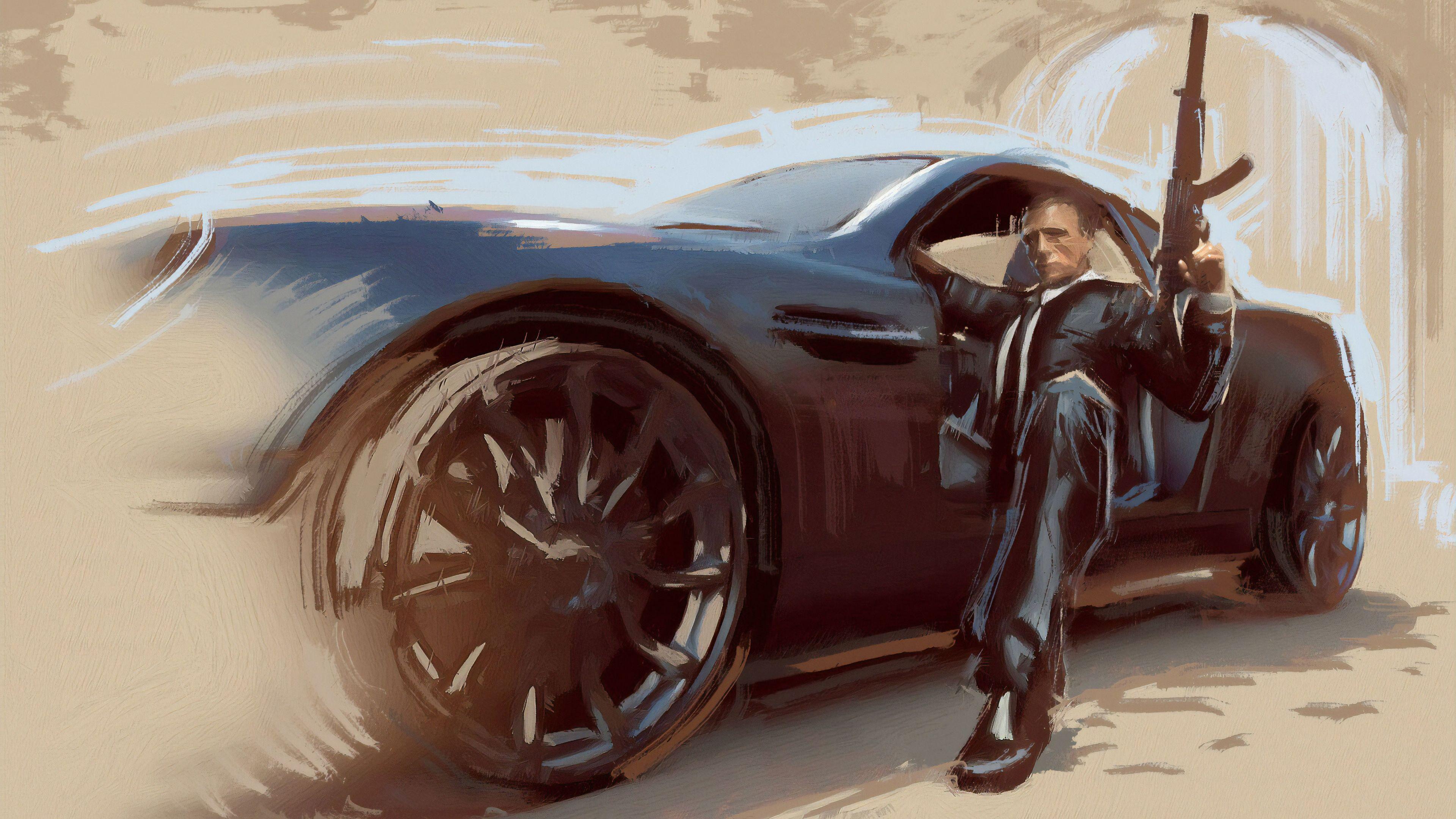 3840x2160 James Bond Art 4K Wallpaper, HD Movies 4K Wallpaper
