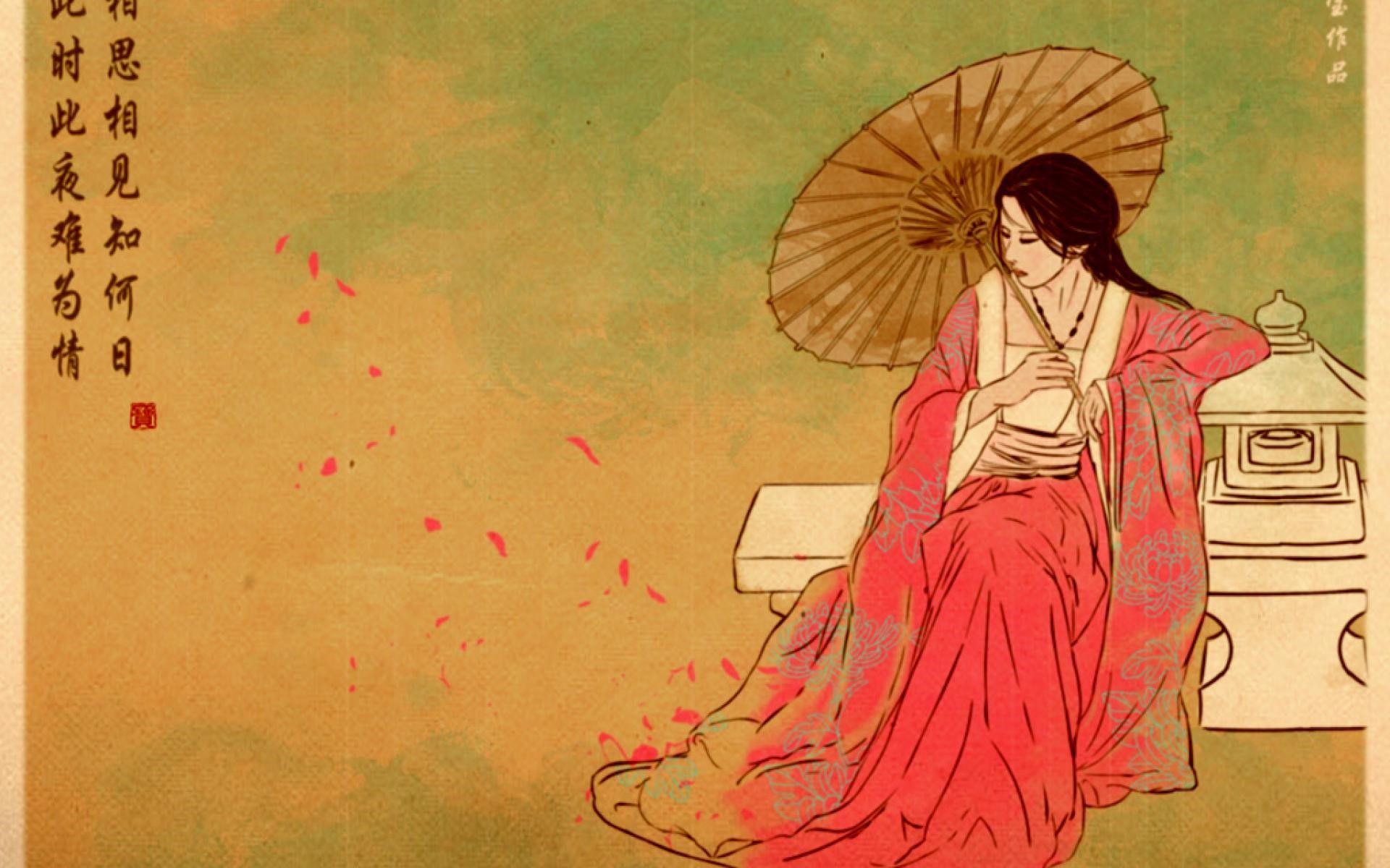 1920x1200 Japanese Geisha Girls Art Photo Wallpaper Download Resolution 4K Wallpaper