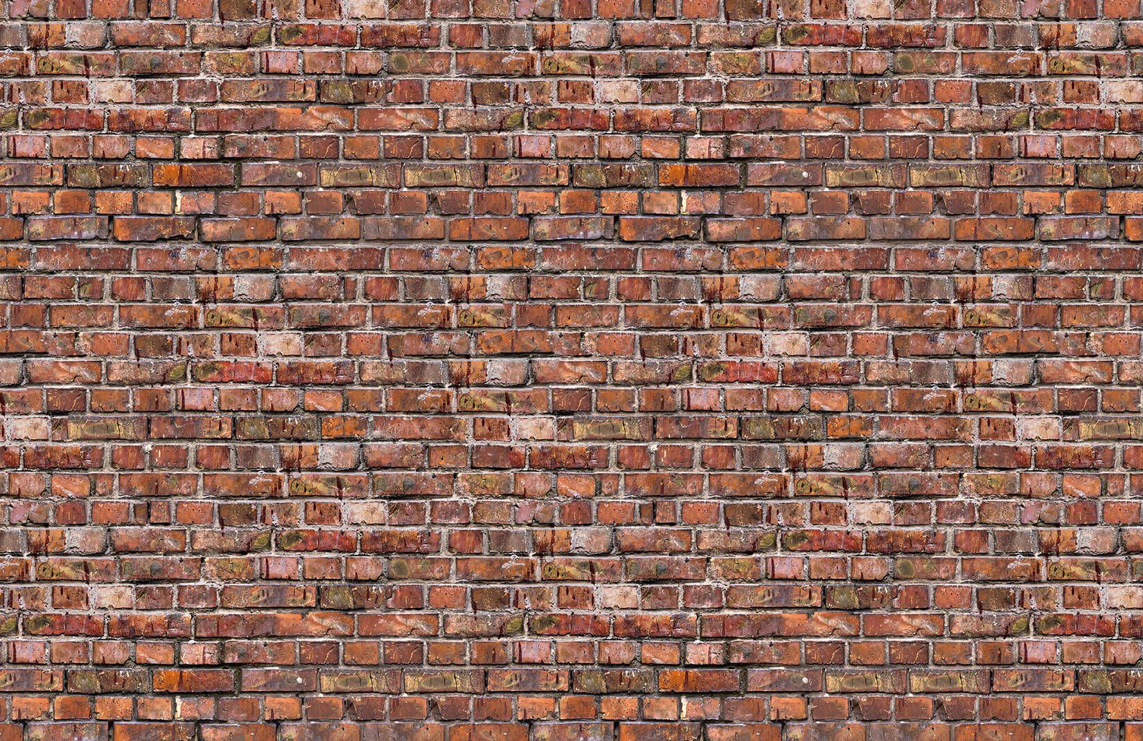 1650x1070 Red & Black Aged Brick Wallpaper Mural