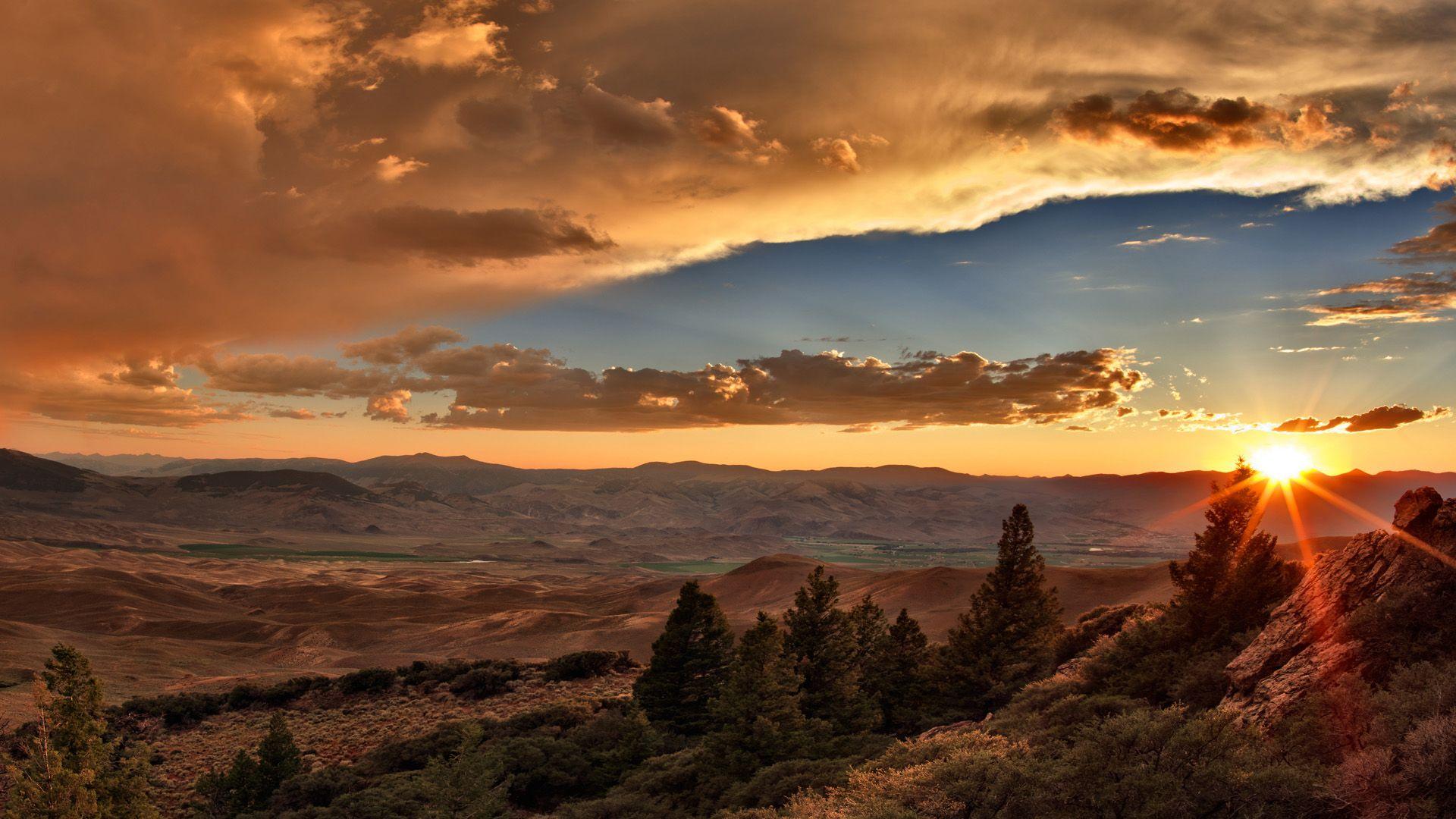 1920x1080 Mountain Sunset HD Wallpaperx1080