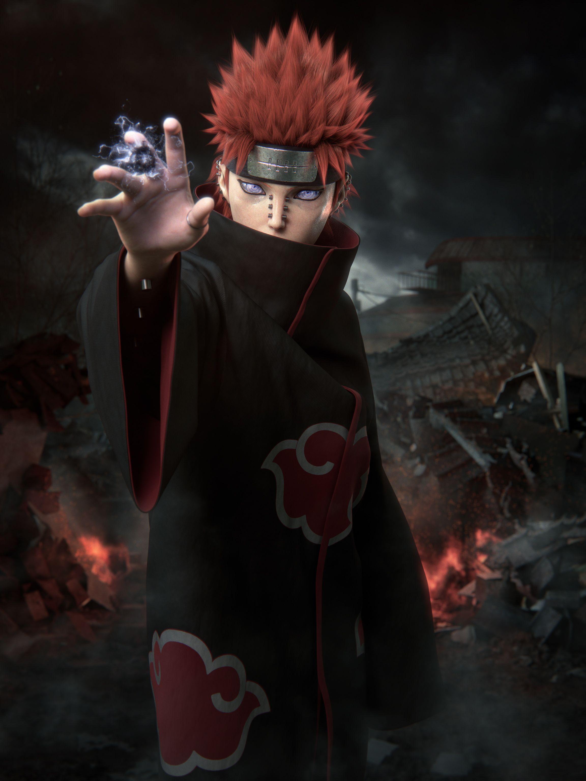 2304x3072 naruto orange hair pain. konachan.com.com Anime Wallpaper