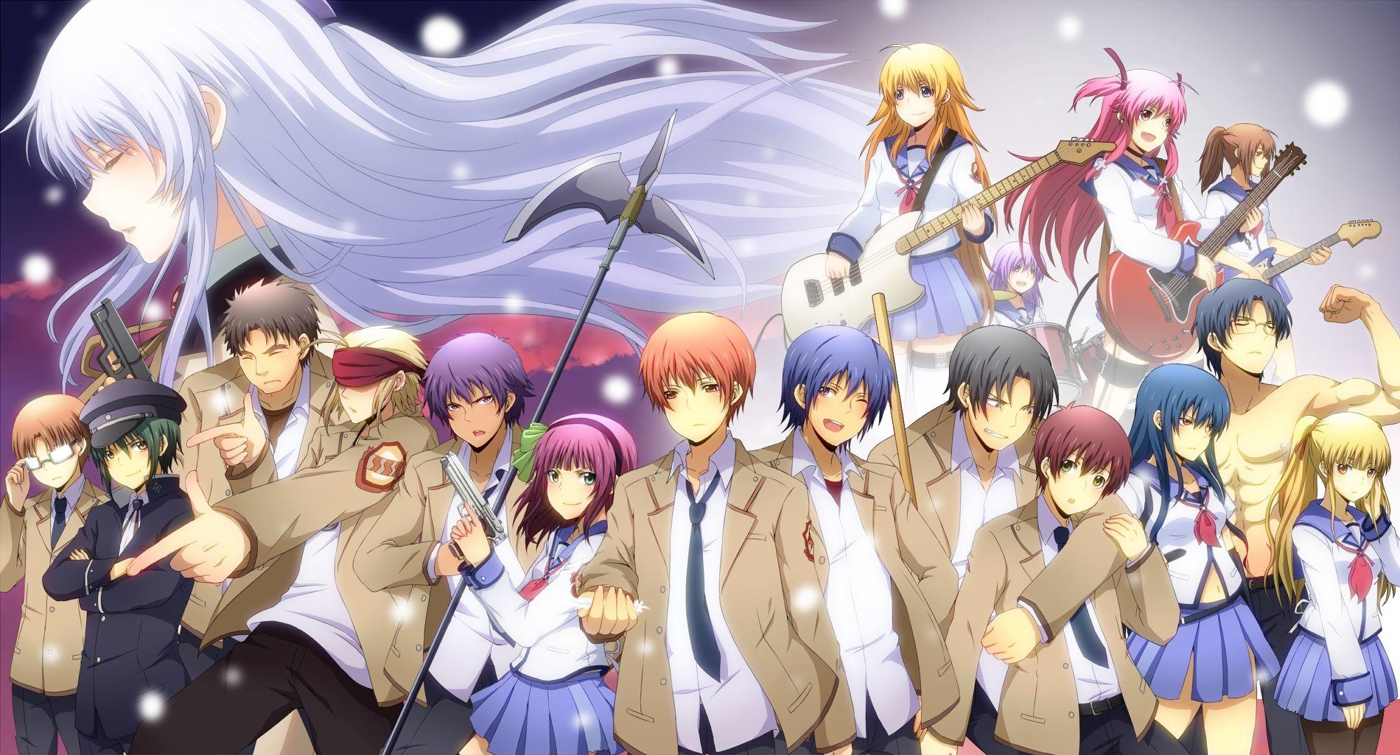 Angel Beats Anime Wallpapers Top Free Angel Beats Anime Backgrounds Wallpaperaccess