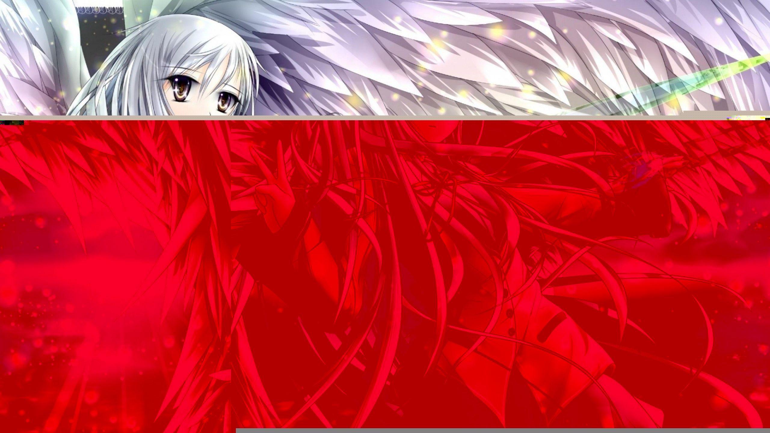 2560x1440 Wallpaper anime, Angel Beats, Art