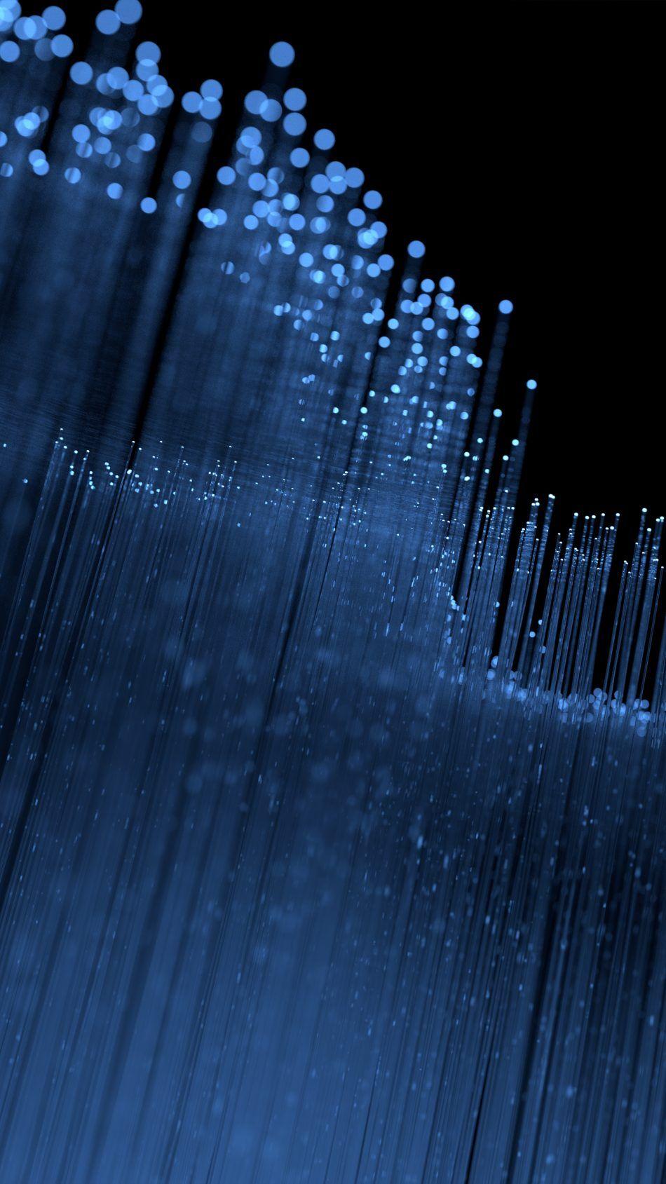 950x1689 Free download Download Blue Particles Fedora 28 Stock Pure 4K