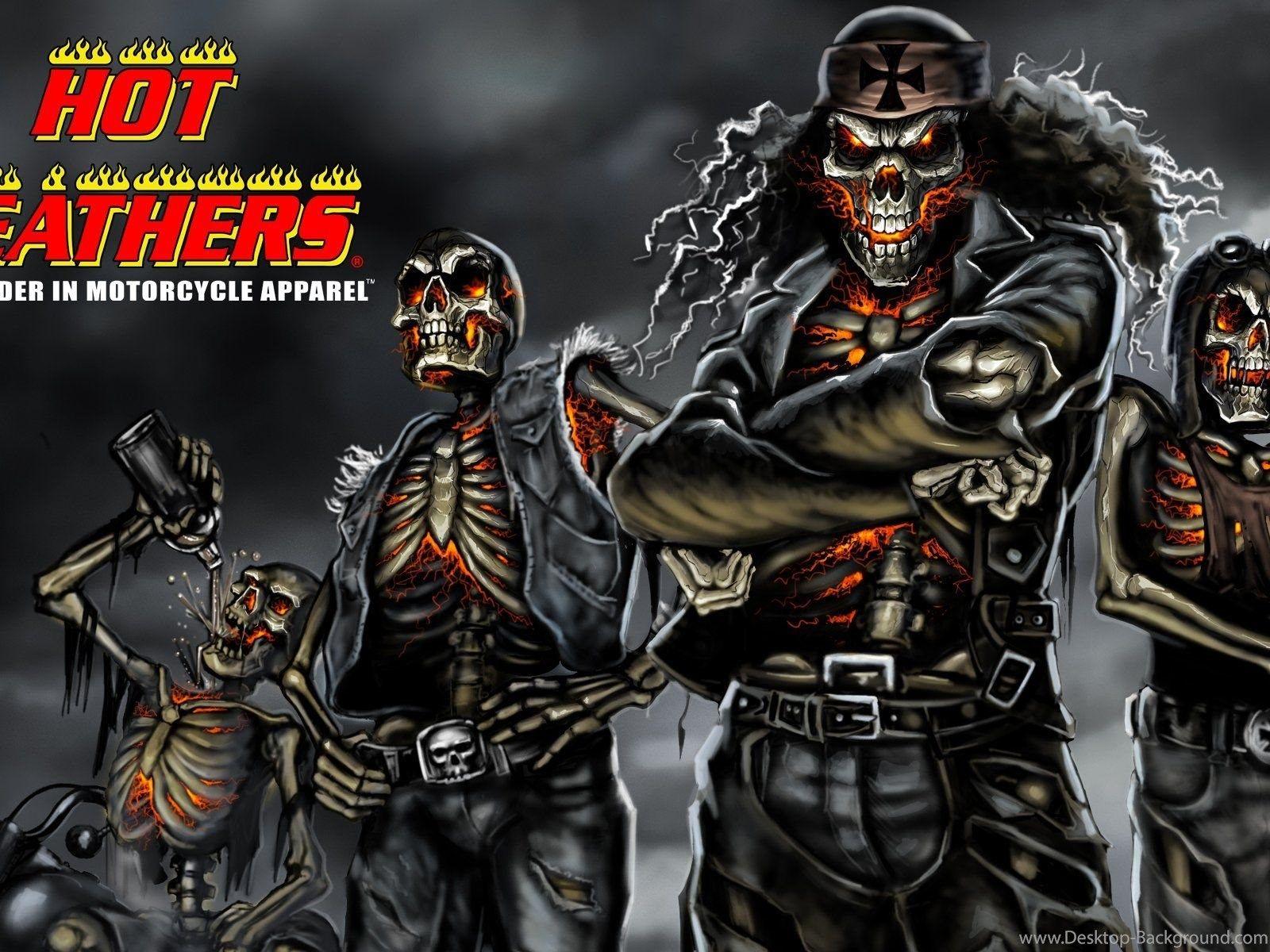 1600x1200 Biker Skull Wallpaper WallDevil Best Free HD Desktop