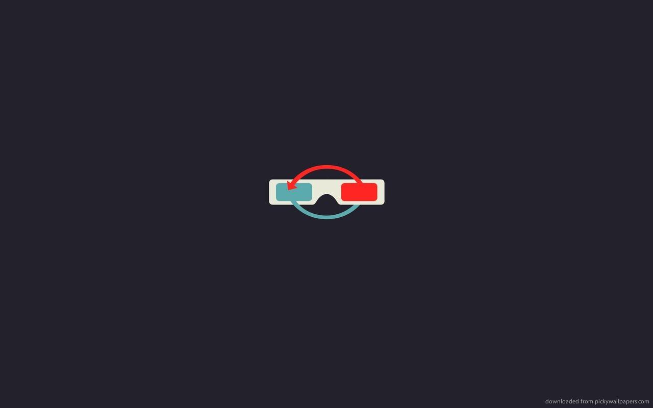 1280x800 Free download Download 1280x800 Minimal 3D Glasses Wallpaper