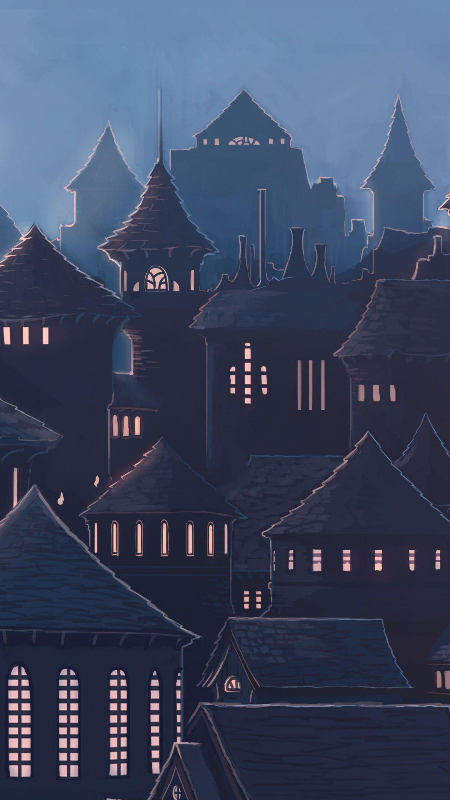 1440x2560 Wallpaper Hogwarts, Harry Potter, Magic, School, 5K, Movies