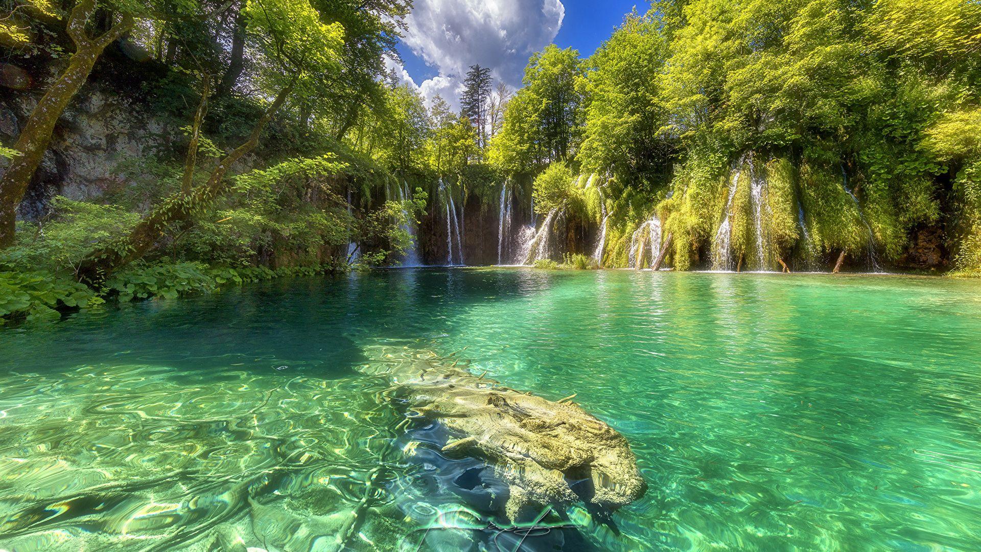 1920x1080 Photos Croatia Plitvice Lakes National Park Nature 1920x1080