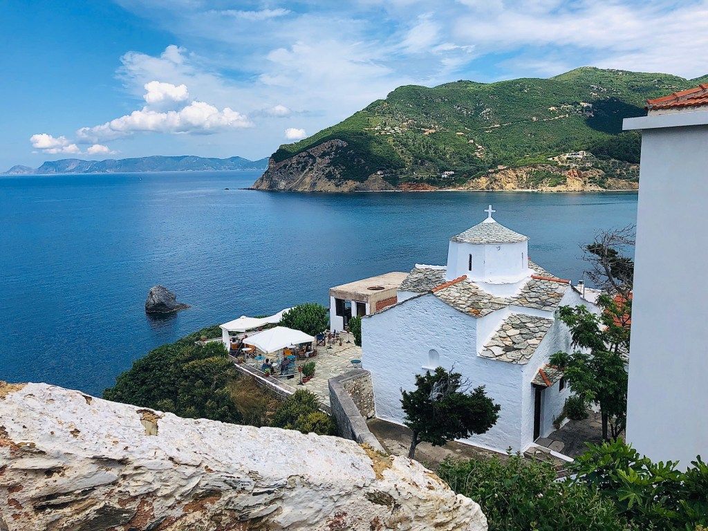 1024x768 Come see the churches of Greece's Skopelos Island