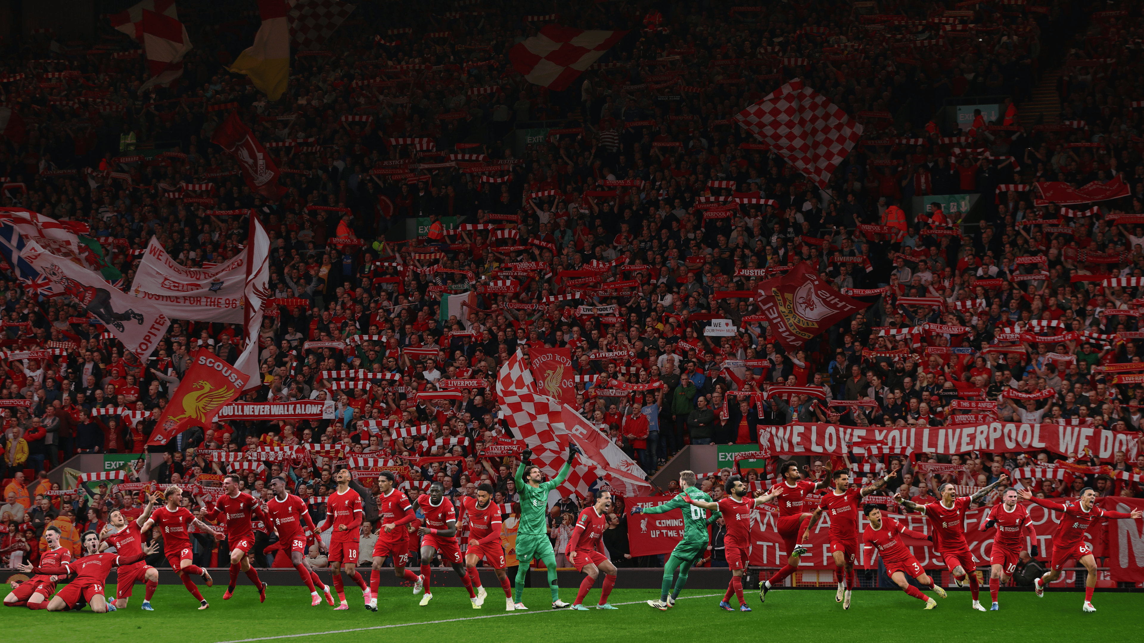 3840x2160 I made a computer background with some memorable moments from the season [3840x2160]