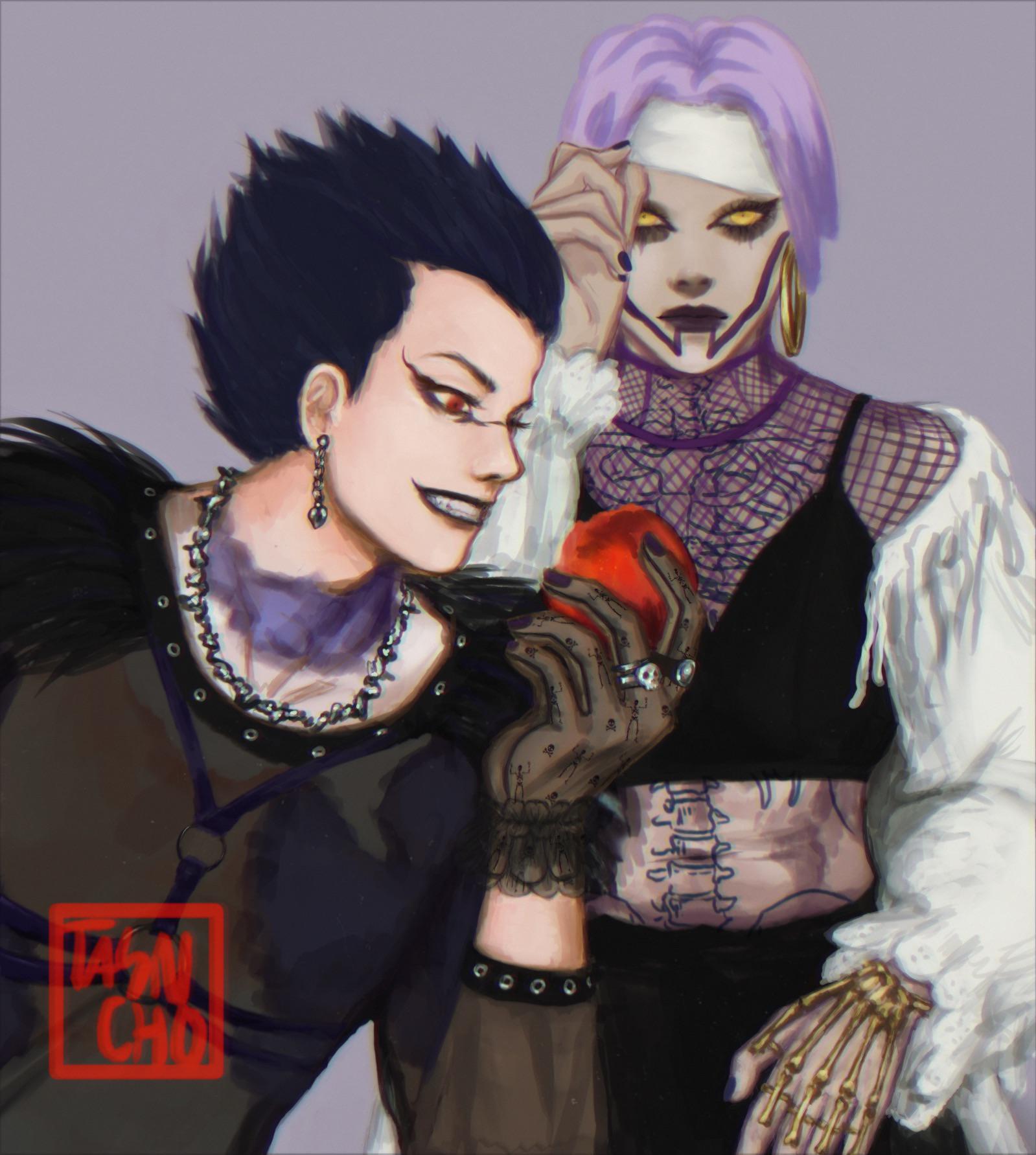 1599x1783 Rem and Ryuk reimagined (original)