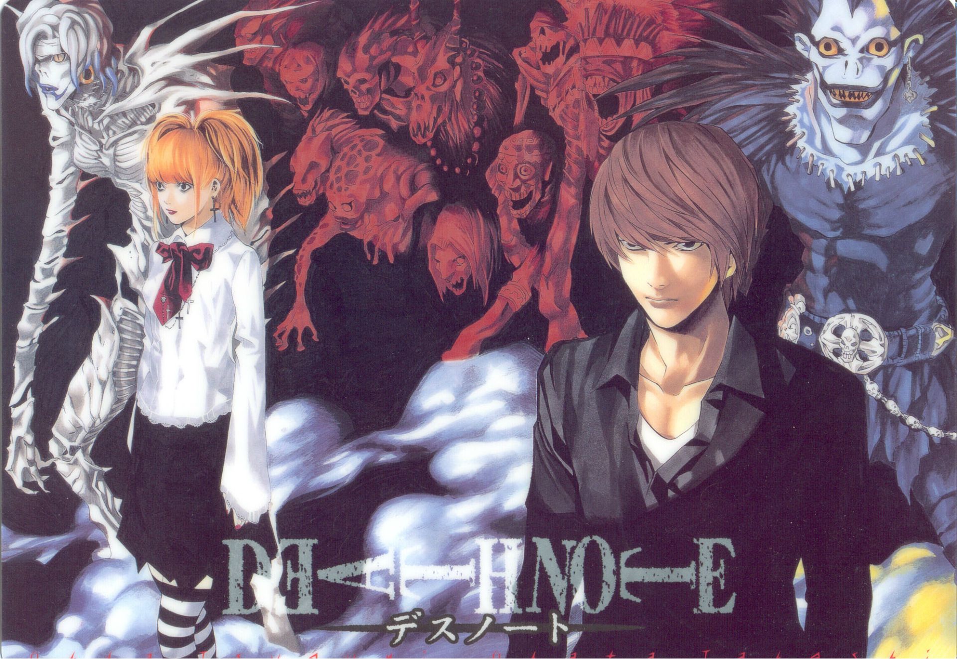 1920x1322 Wallpaper skull, cross, the demon, blouse, Death Note, Death Note, Ryuk, Yagami Light for mobile and desktop, section сёнэн, resolution 1920x1322